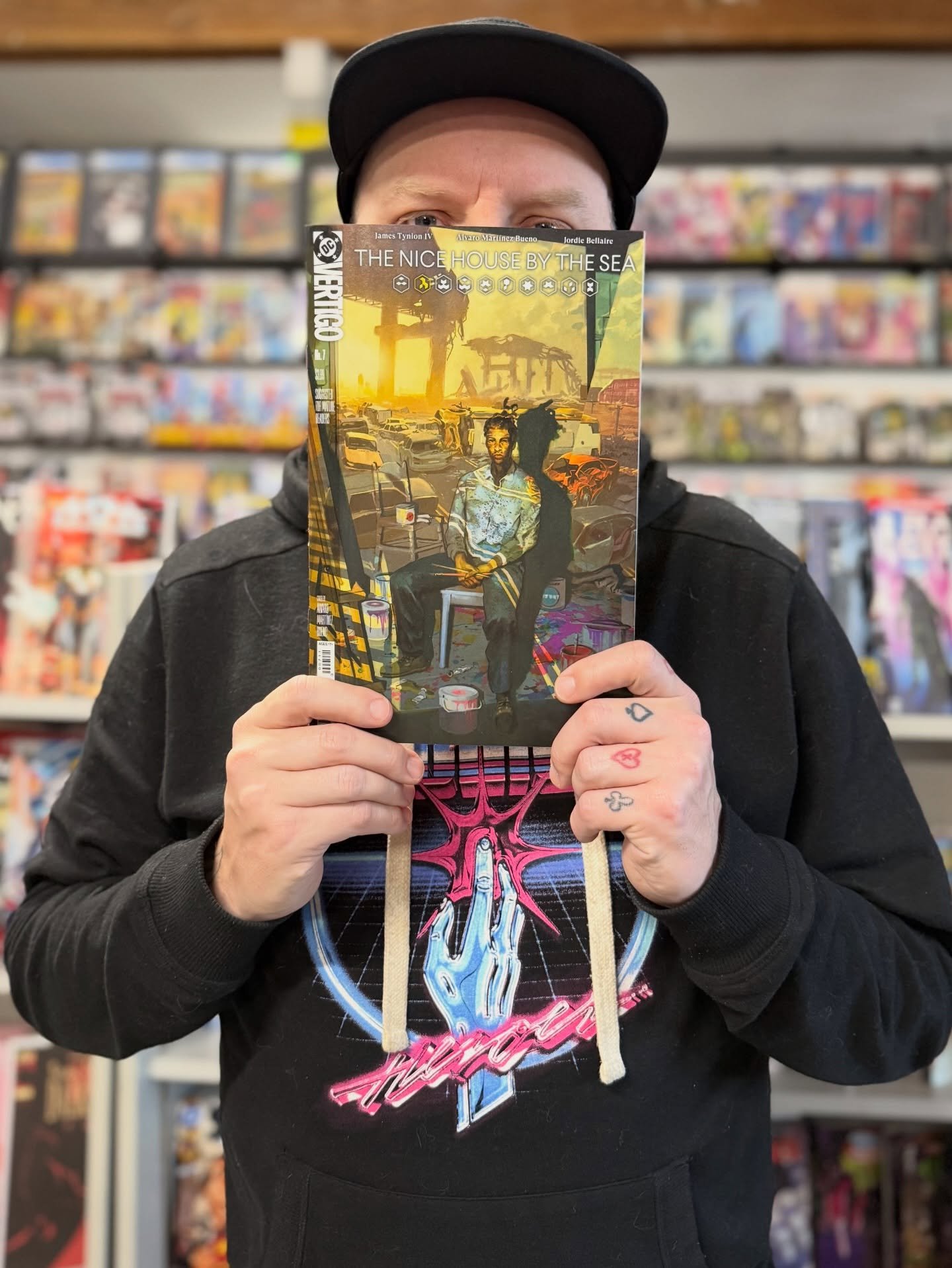 New Comic Book Day Staff Picks 2/4/26

Aaron: Nice House On The Lake 7
Scott P: D&rsquo;Orc 1
Jose: Thundarr 1 and Boss Battle 1
Scott D: Thundarr 1
Anderson: Absolute Batman Vol 2
Corinthia: Uncanny X-Men 23
A pic of Jose thinking he was being cleve
