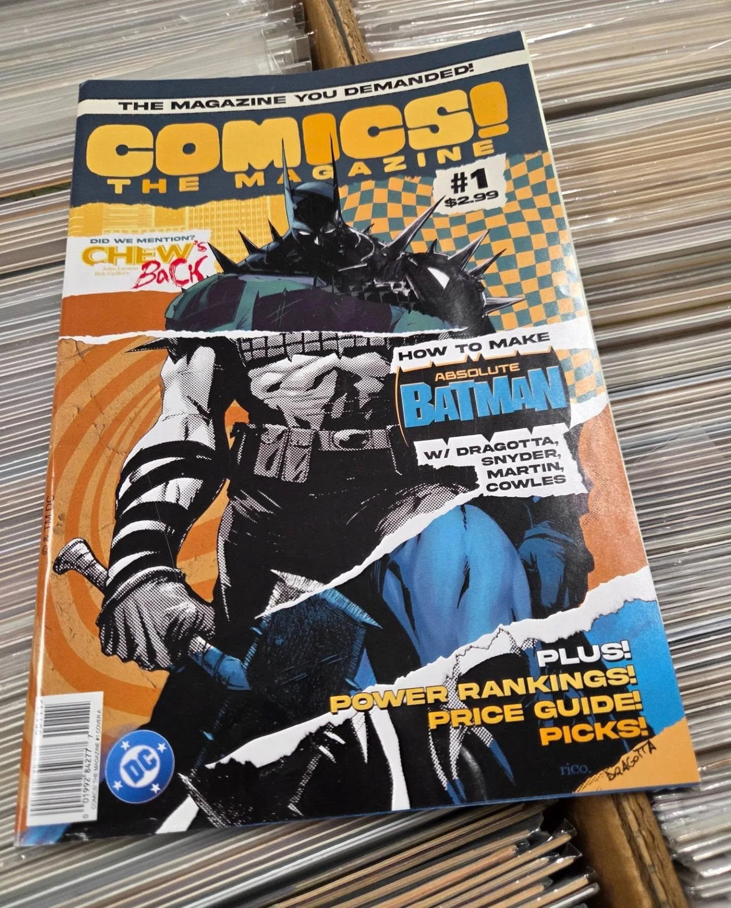 Next Wednesday we'll have the brand new @comicsthemagazine!!! We're so excited to have a magazine about comic books we're giving it away FREE to subscribers!! The first issue covers the launch of @dccomics Absolute Universe with @ssnyder1835 @dragott