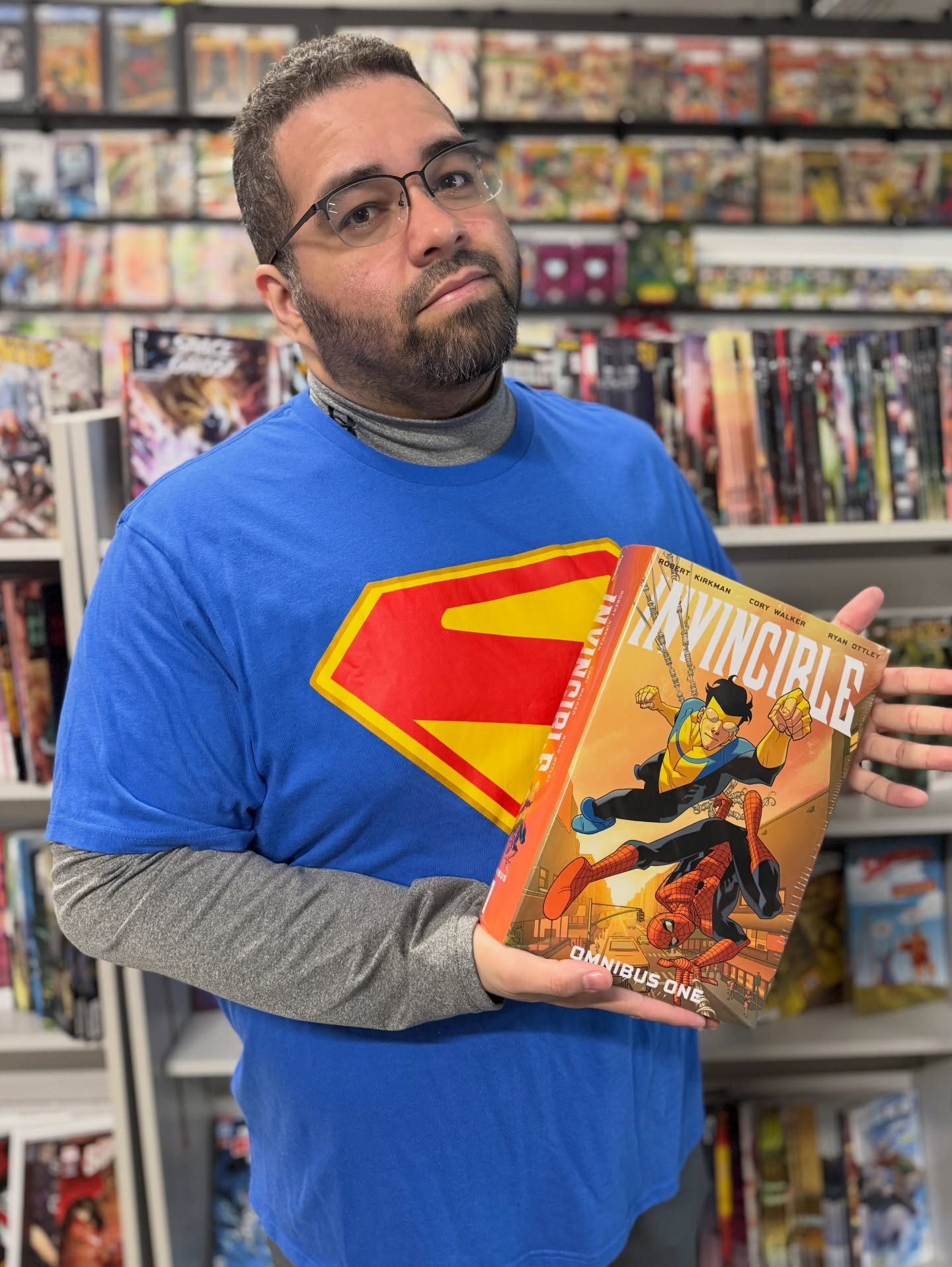 New Comic Book Day 4/1/26 Staff Picks

Jose: Invincible Omnibus 1
Aaron: Alien King Killer 1
Chris: Daredevil 1
Amanda: Narco 1
Scott D: Groo the Prophecy 1
Anderson: Daredevil 1
Scott P: Bizarro year one 1
Tyler: Alien King Killer 1
Corinthia: Xmen 