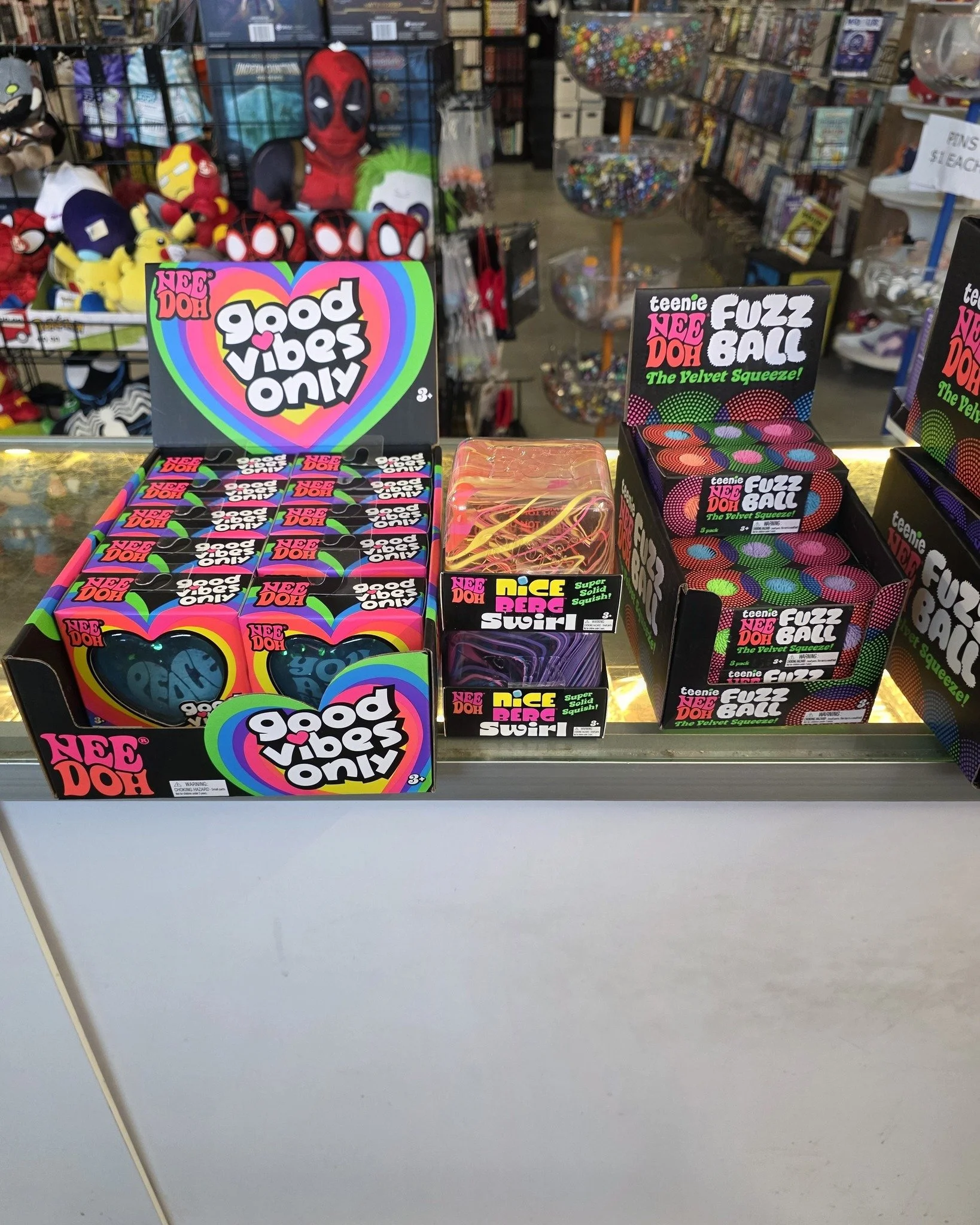 You've asked (and so have our children) and they have finally started to trickle in! Nee Doh's are in stock in Manchester and soon in Concord! These are limited to 1 per person per type.

#needoh #tiktoktrends