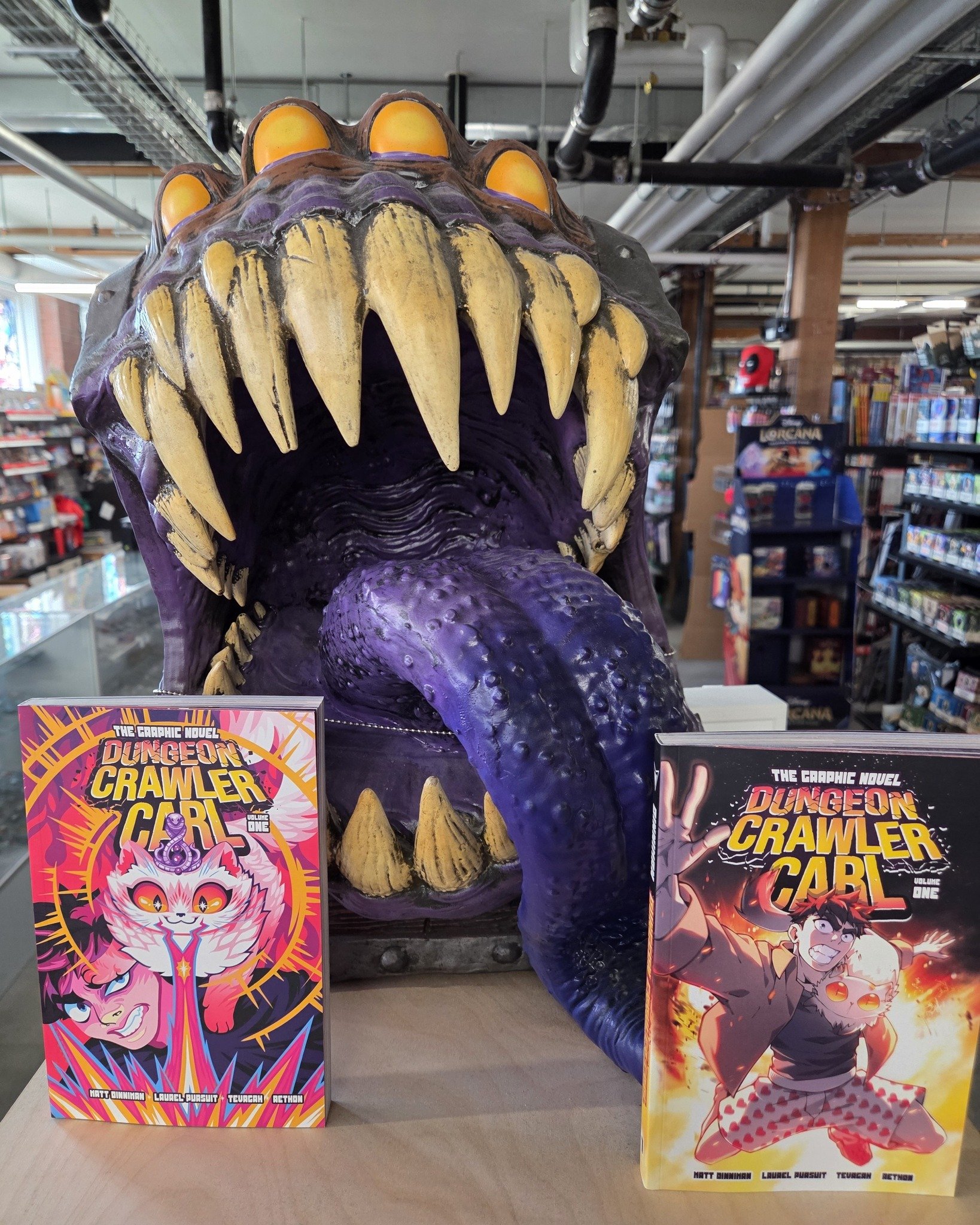 Attention Crawlers! @thevaultcomics Dungeon Crawler Carl Volume 1 drops on new comic book day!! Available in standard and comic shop exclusive covers!!