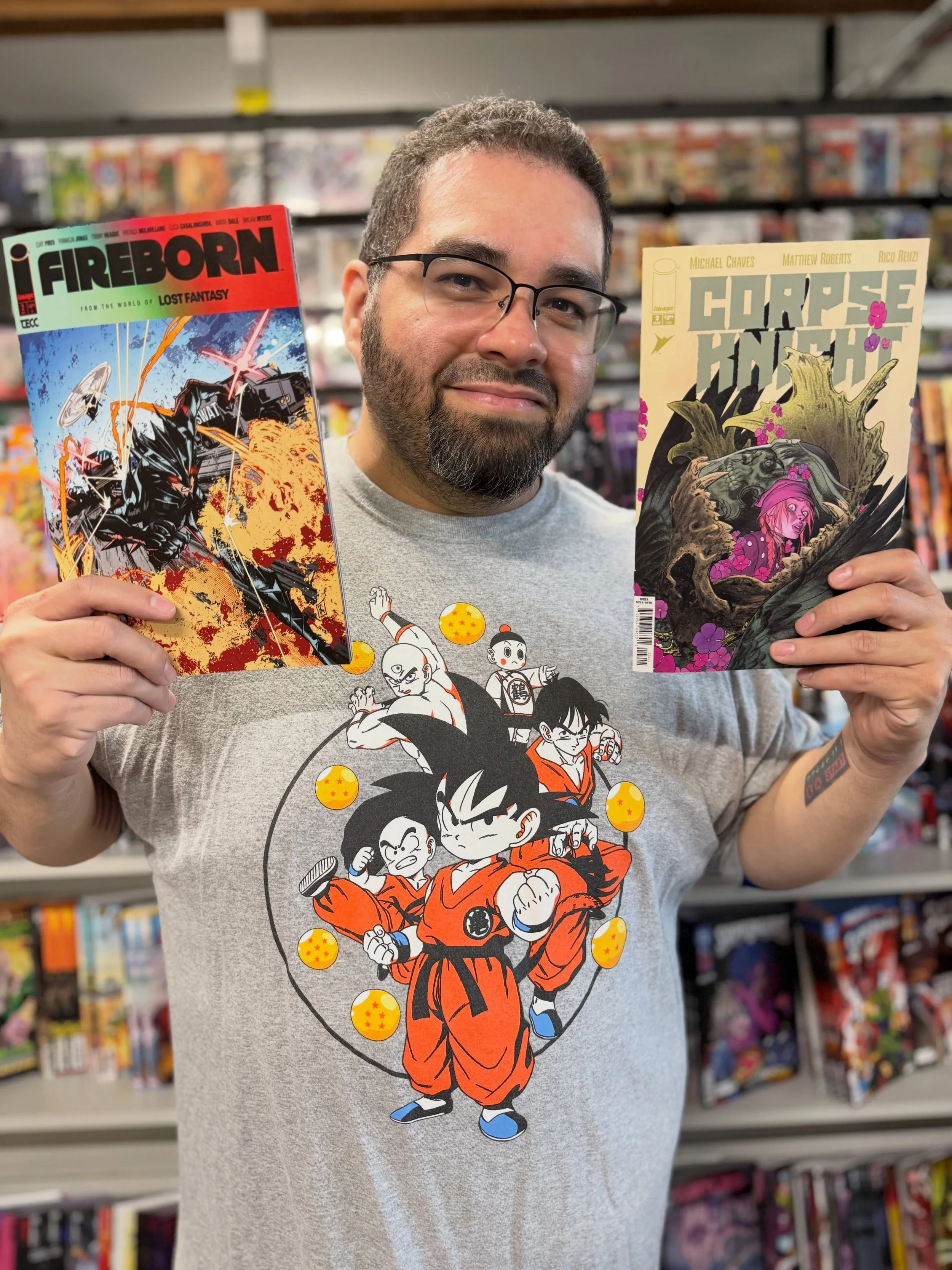 New Comic Book Day 5/27/26 Staff Picks

Jose: Fireborn 2 &amp; Corpse Knight 2
Chris: The Flash 33
Scott D: Hyde Street 12
Aaron: Exquisite Corpses 13
Anderson: Swamp Thing 89
Amanda: In Your Skin 2
Scott P: Superman 38
Tyler: Brzrkr Light Draws Brea
