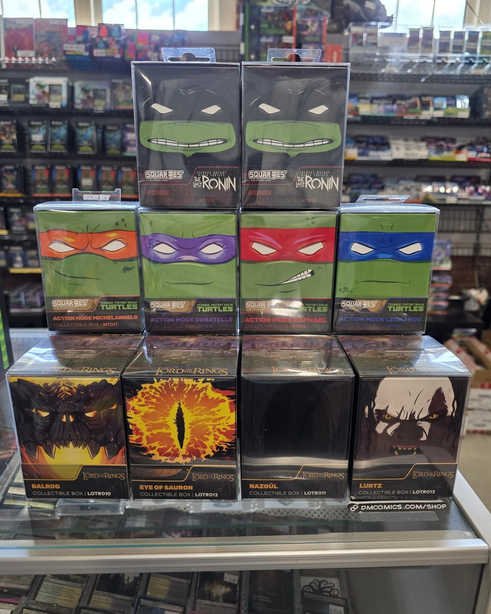 New stuff hitting the shelves at both locations!

#lastronin #tmnt #lordoftherings #feshandblood