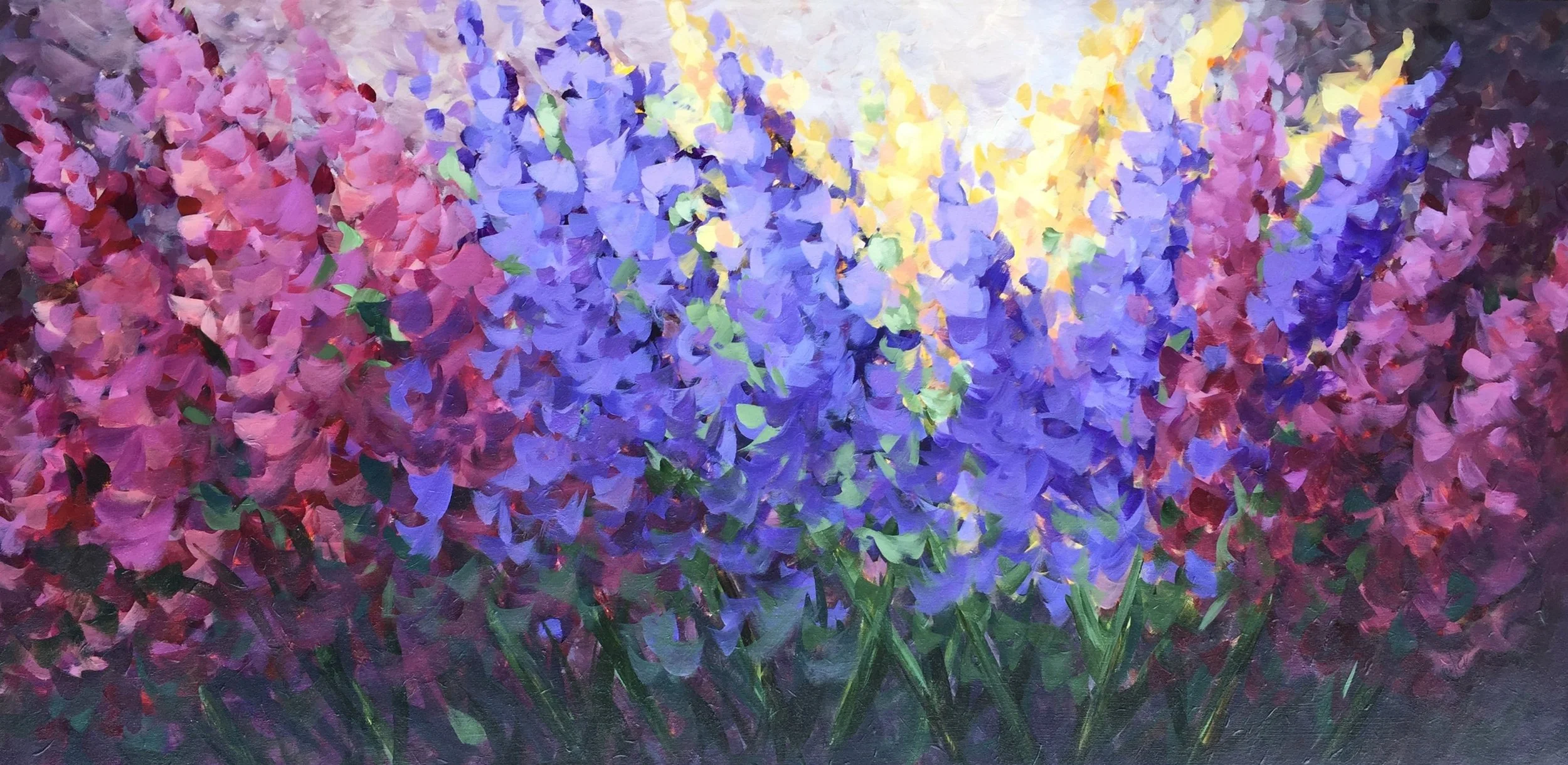 Sun Between the Flowers