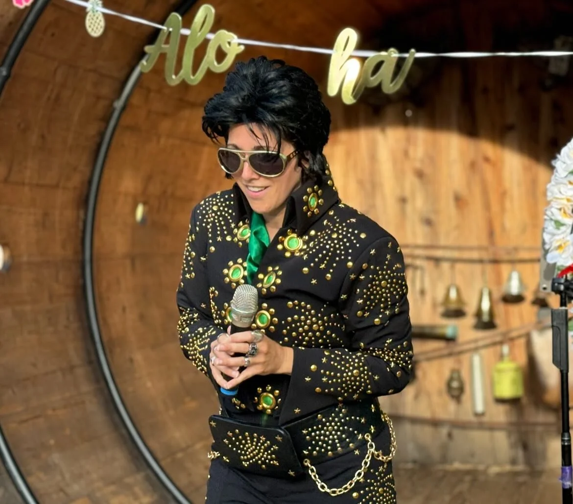 Hey y&rsquo;all 🕺Come to my show tomorrow, Sunday Aug 18 at the Come Back In. We&rsquo;ll be celebrating the life and legacy of Big E #ElvisPresley for THREE hours! 

Show is from 4-7pm

Come get a boot and drink beer until you dance with me 😁💃