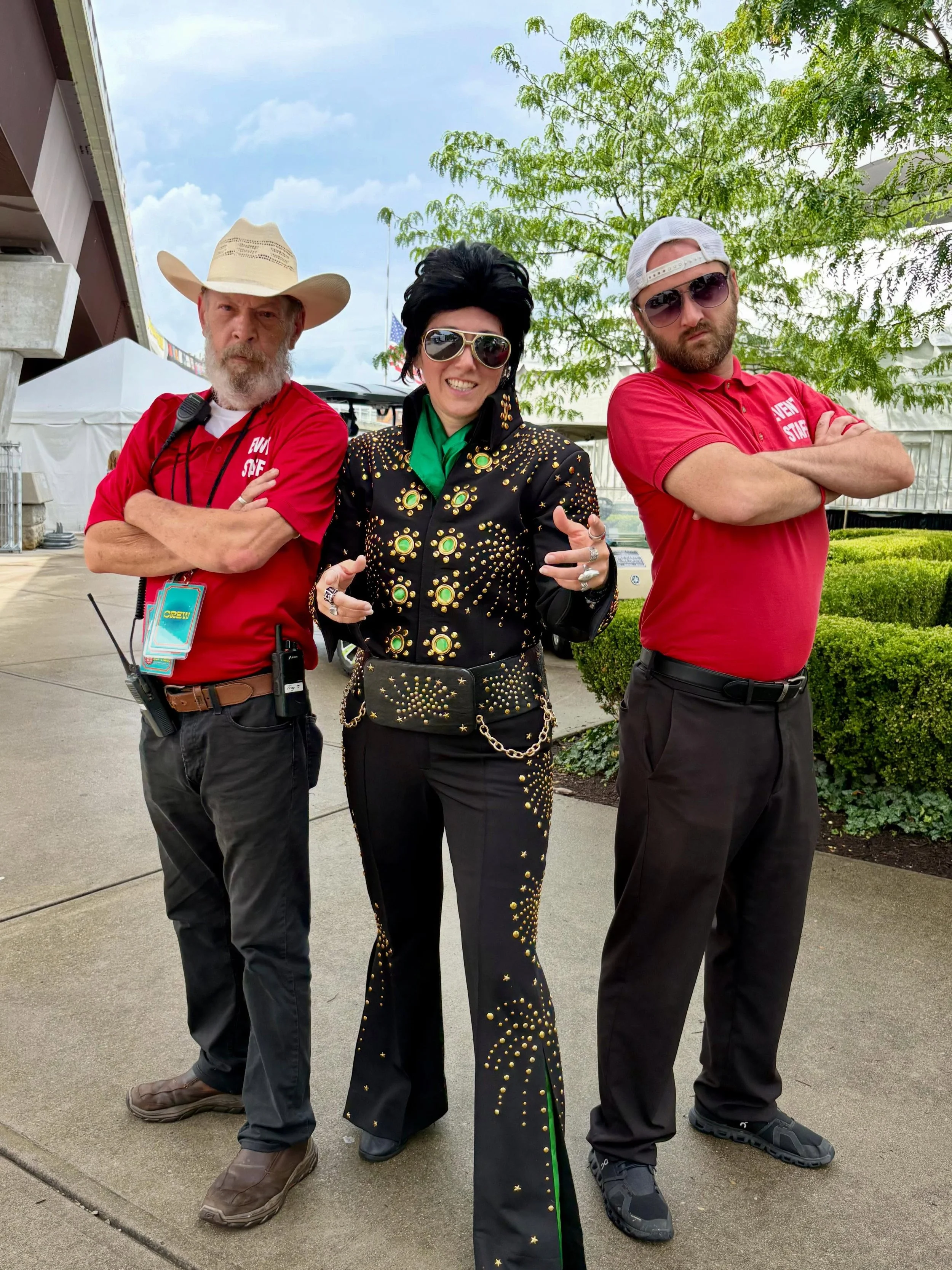 Thanks to my security entourage who got me off the stage without being mobbed and announced &ldquo;MELVIS has left the building&rdquo;. Perfect comedic timing. 

It&rsquo;s so fun to perform at @abbeyrdfestival every year. You never know what will ha