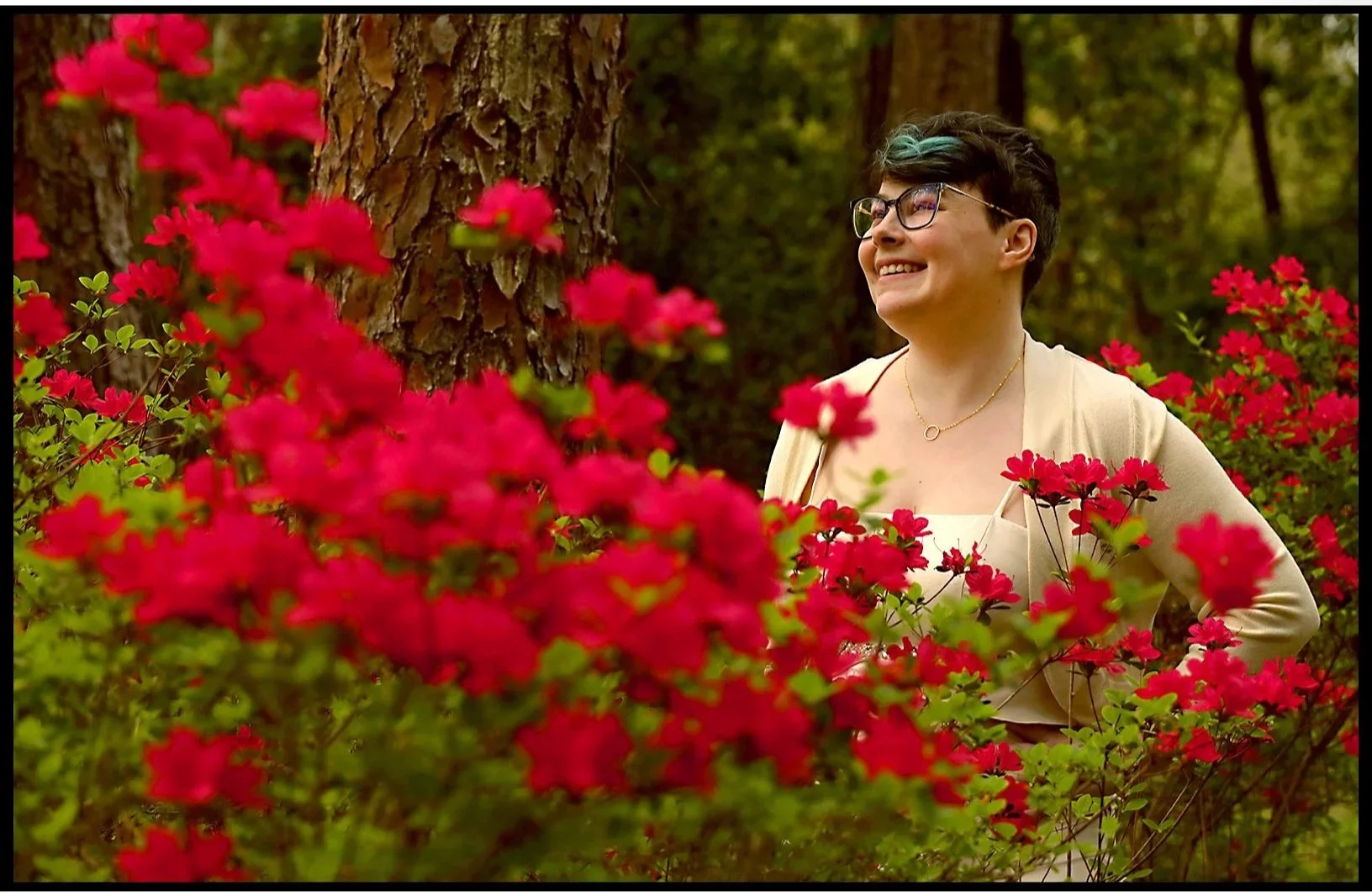 Mina in the Azaleas Spring 2025
