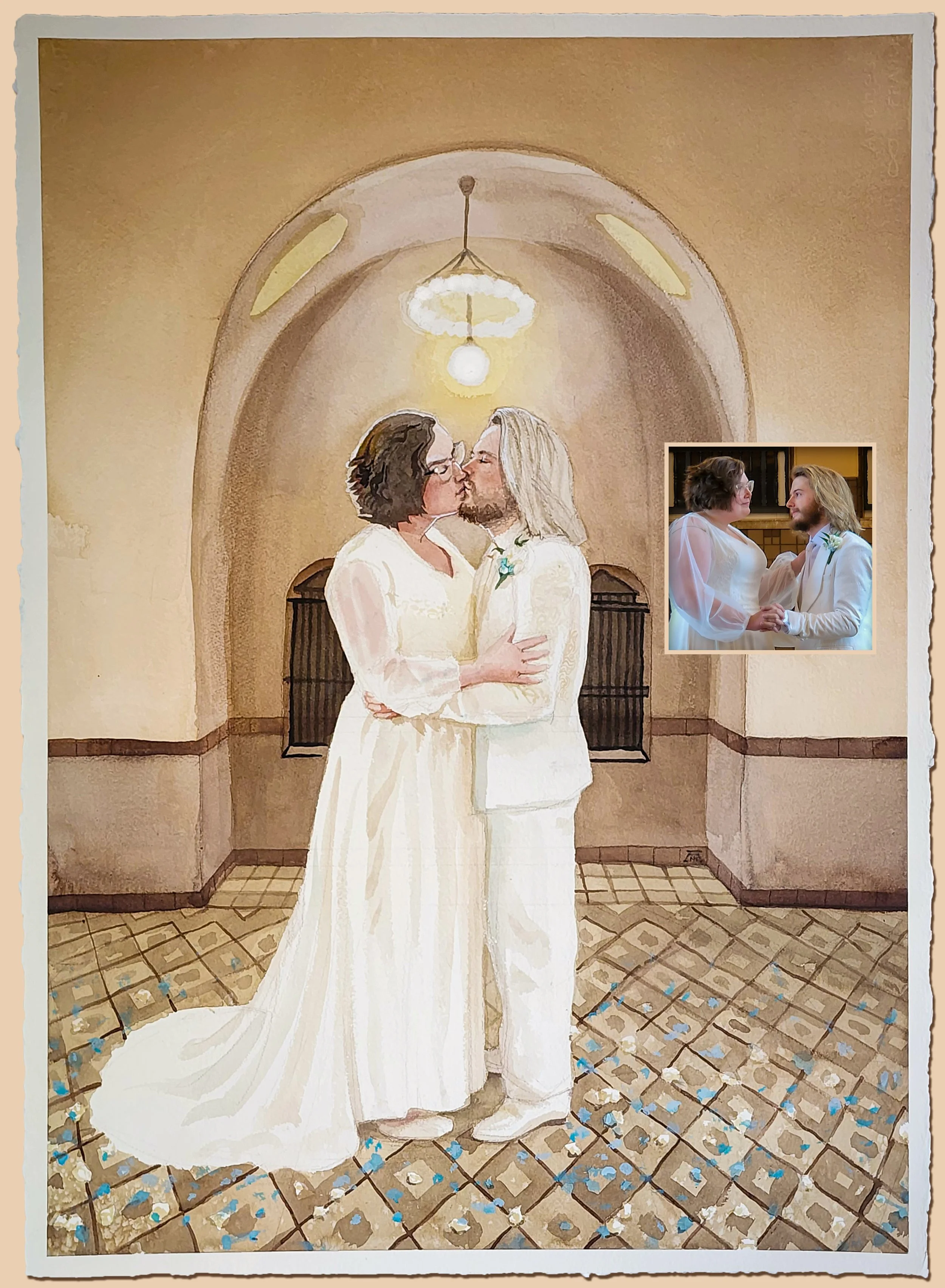  CLICK HERE to watch the speedpainting video of this Boise, ID wedding. 