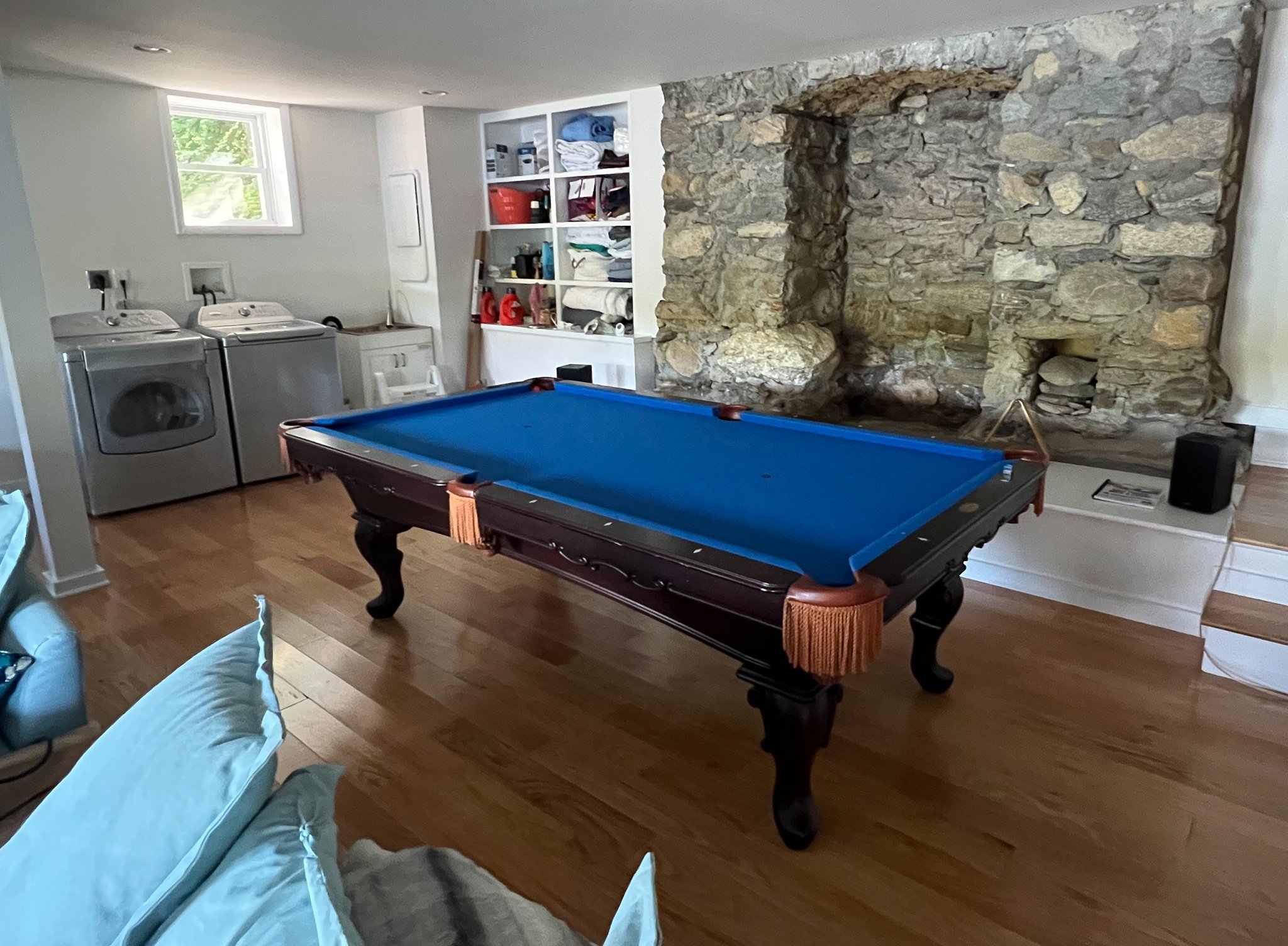 Basement / entertainment room w/ pool table