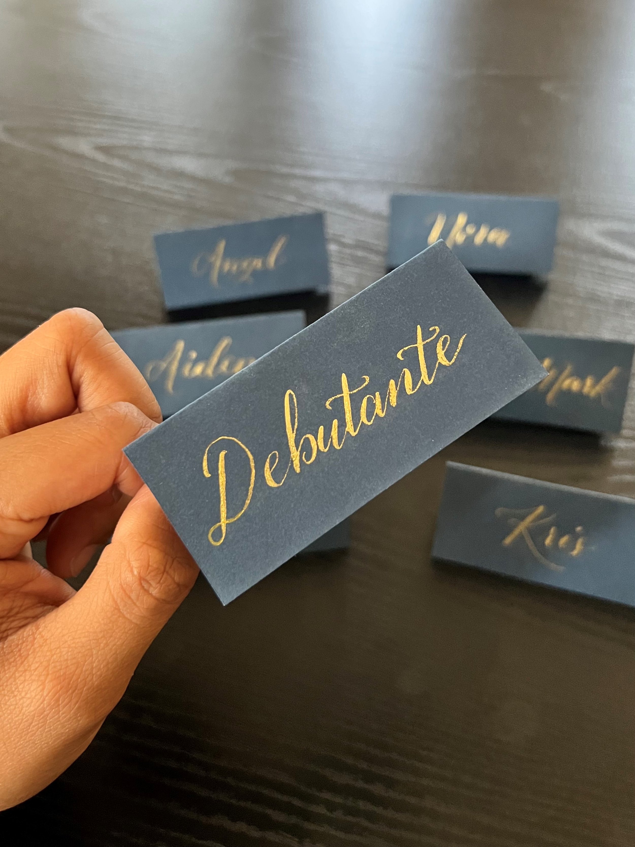 Tented Place Cards