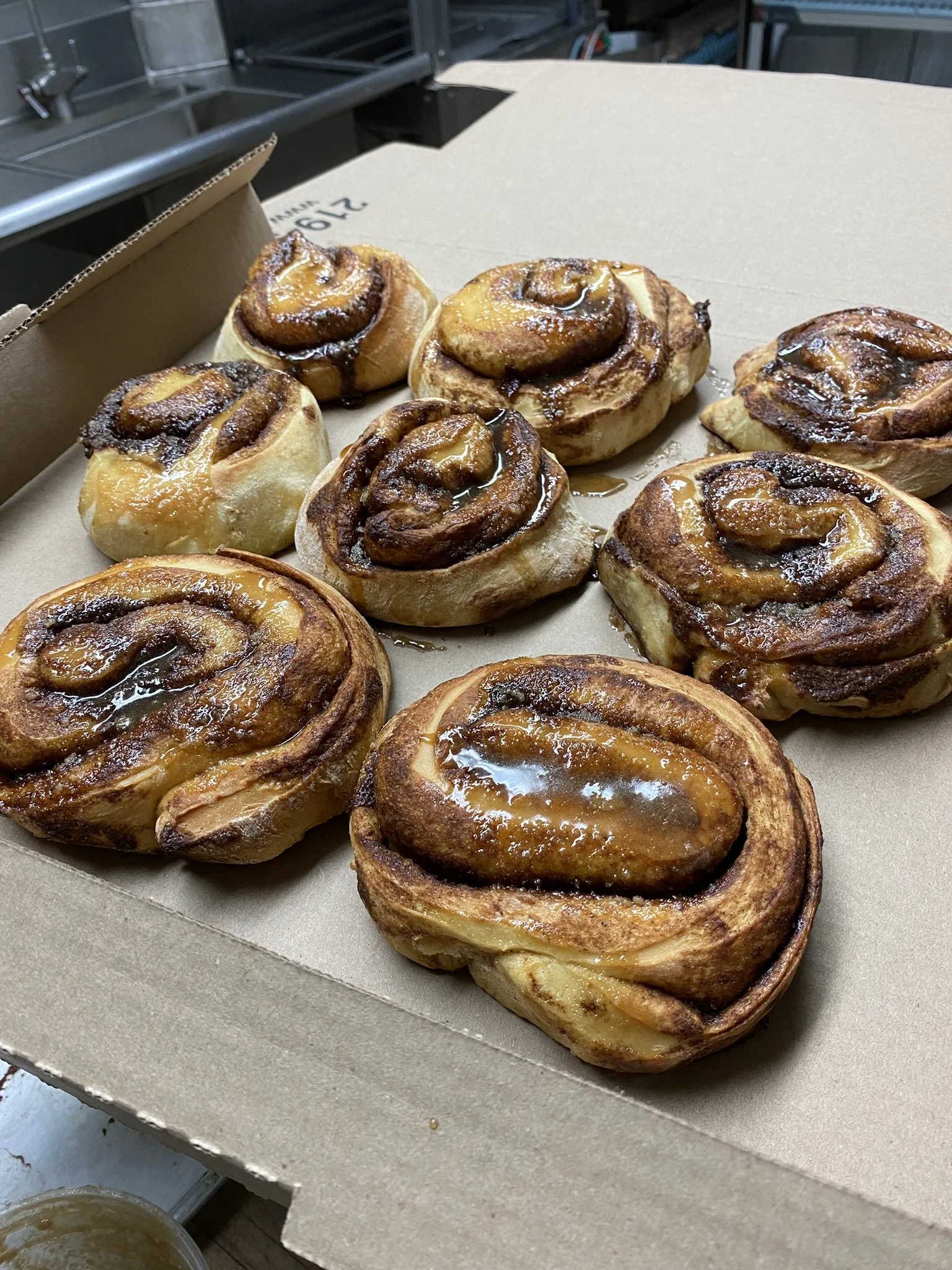 cinnamon roles bakery Tinys restaurant in Gary Indiana