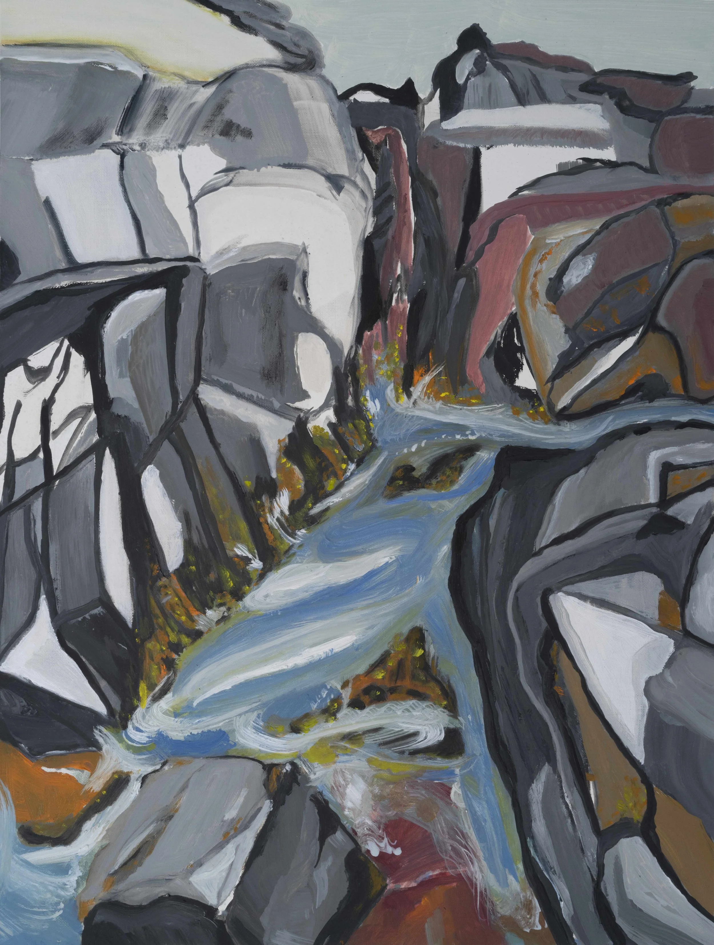 "Untitled", 2022, oil on linen on aluminum, 12" x 16"