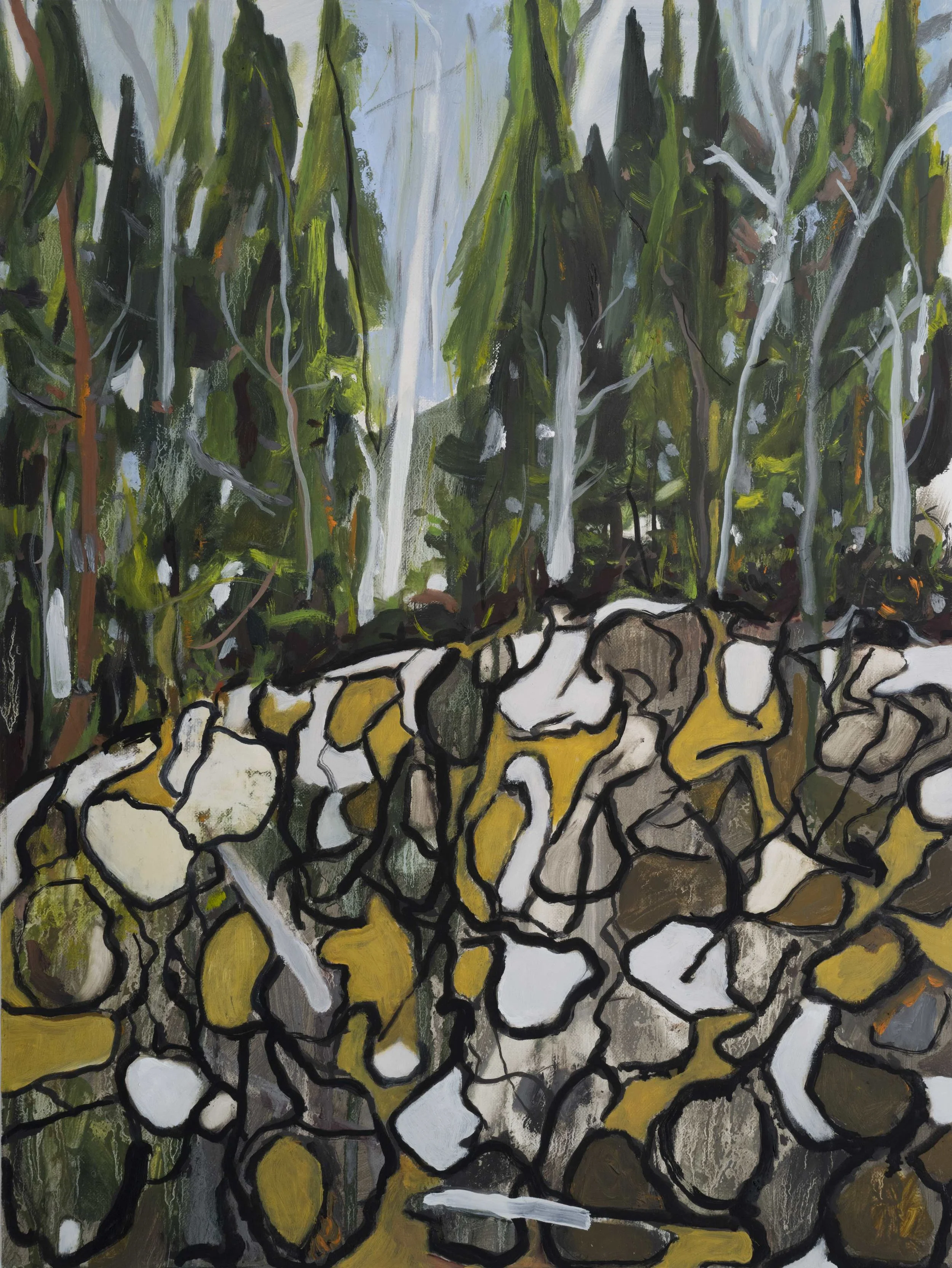 "Untitled", 2022, oil on linen on aluminum, 12" x 16"