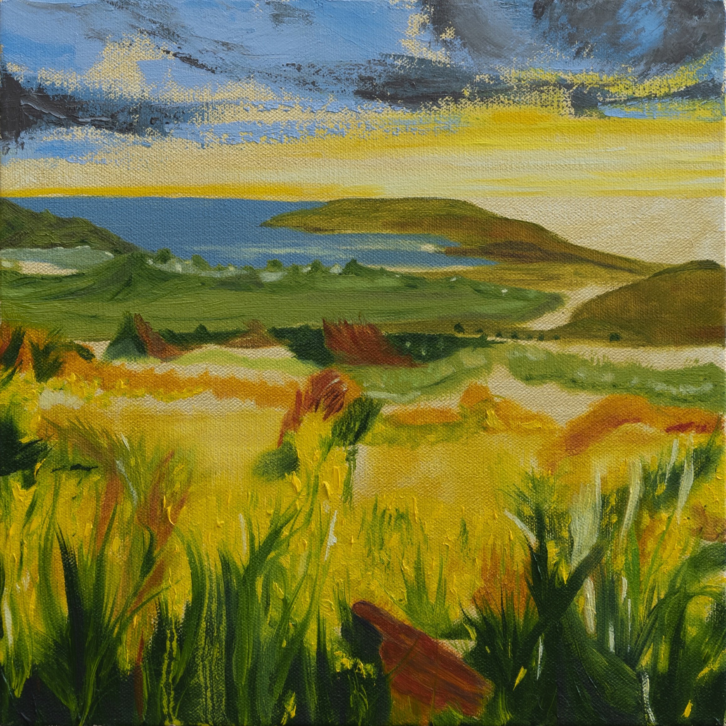 "Untitled", 2020, oil on canvas, 12" x 12"