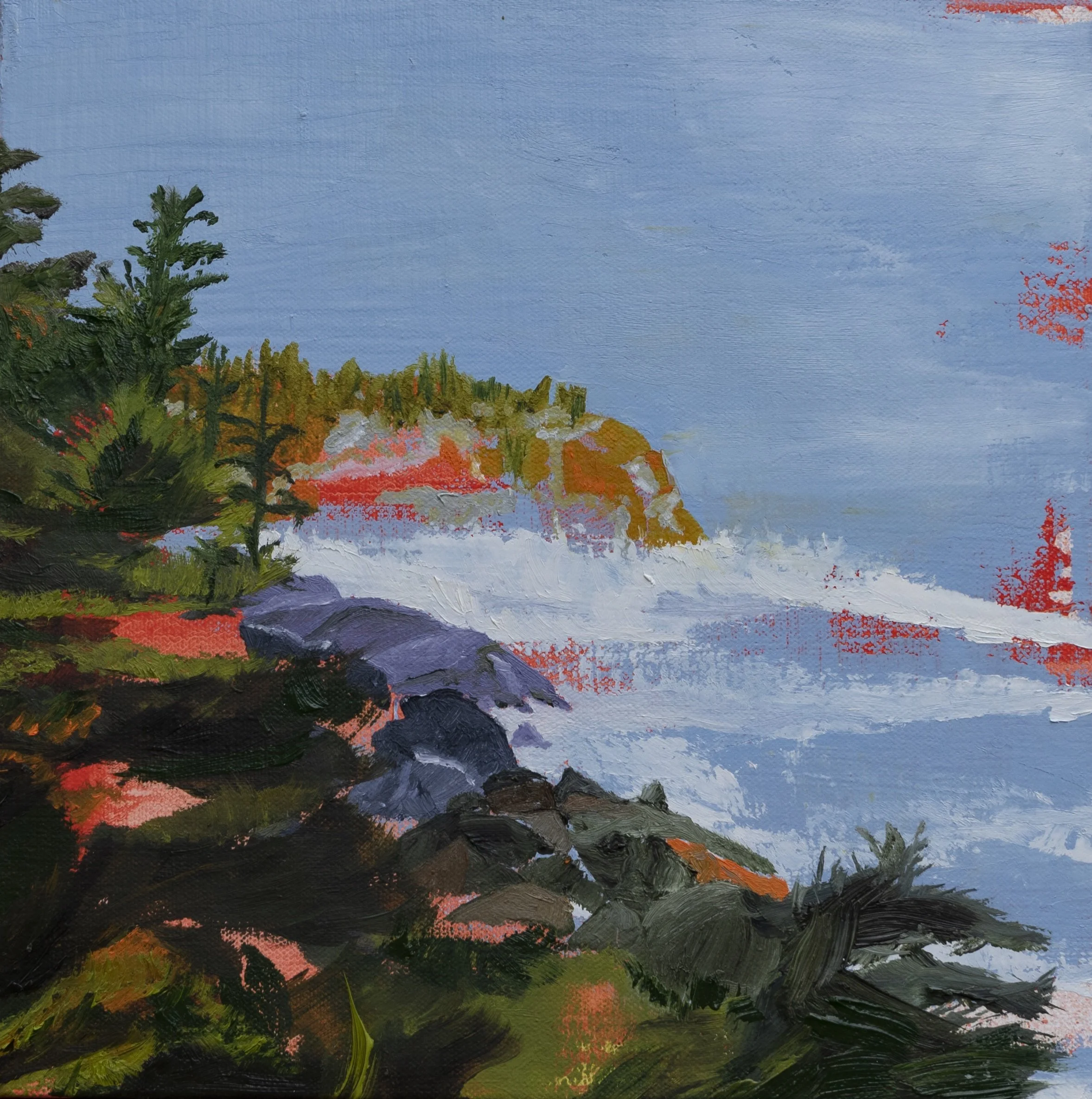 "Untitled", 2020, oil on canvas, 12" x 12"