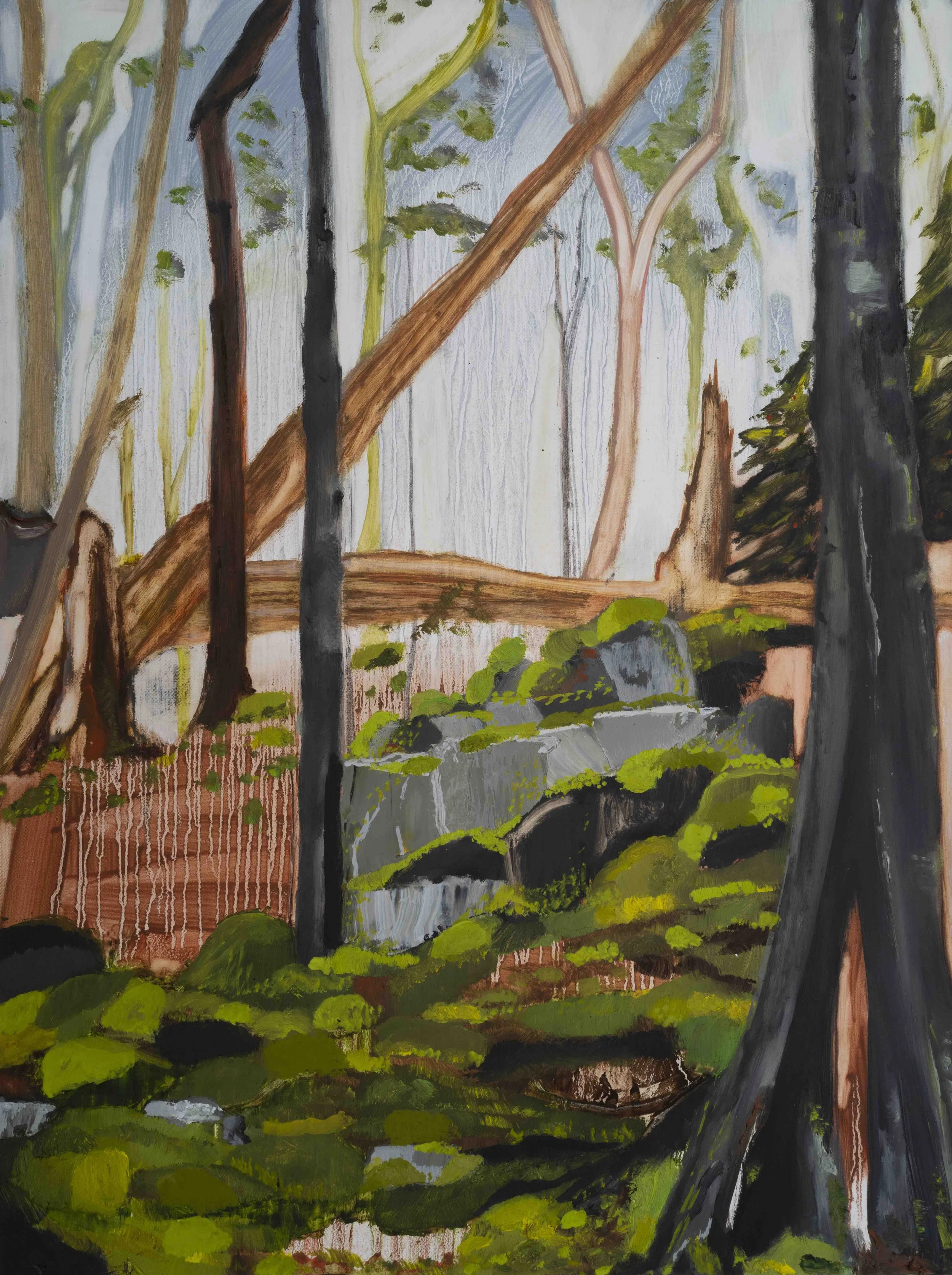 "Untitled", 2022, oil on linen on aluminum, 12" x 16"