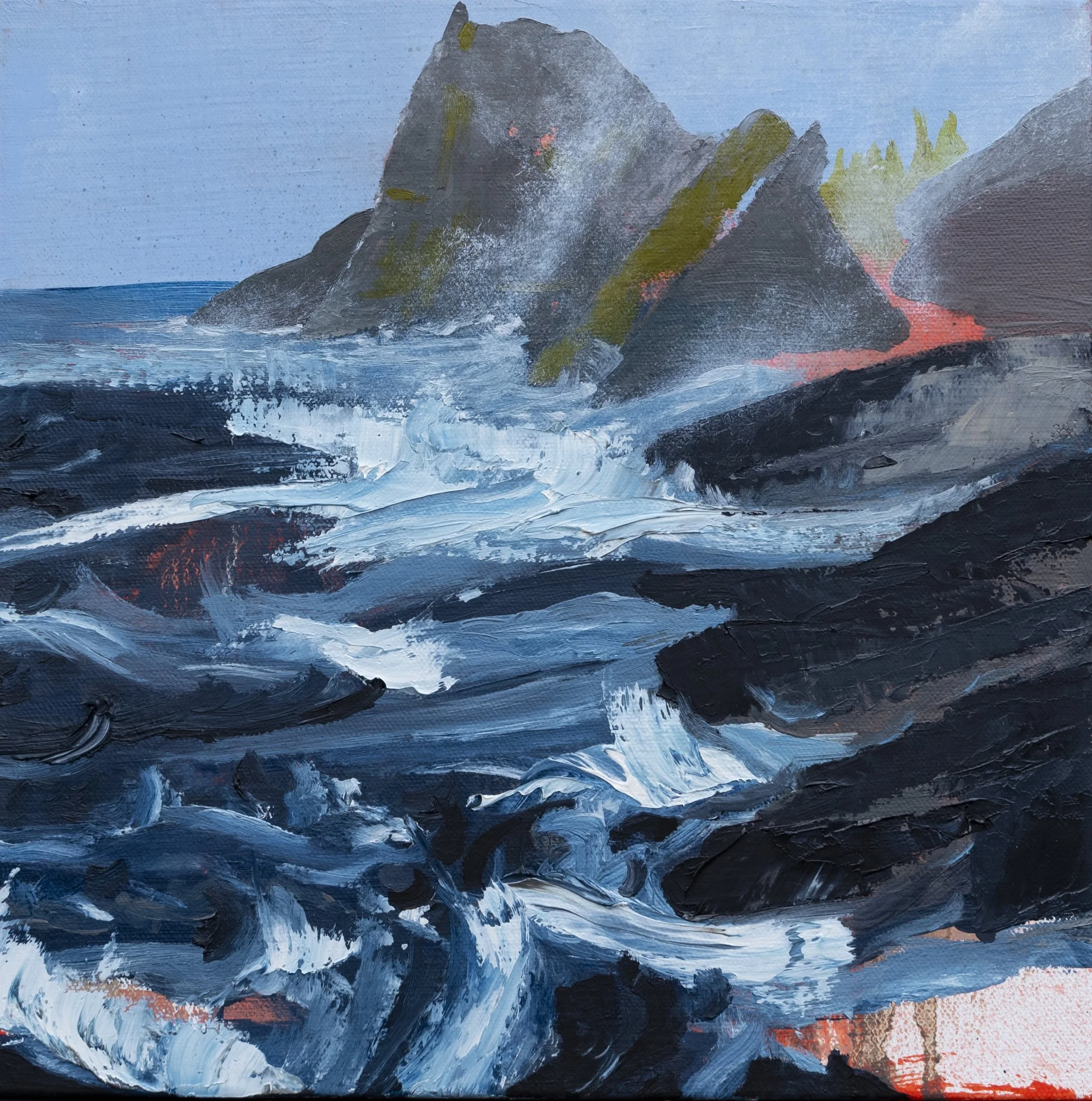 "Untitled", 2020, oil on canvas, 12" x 12"