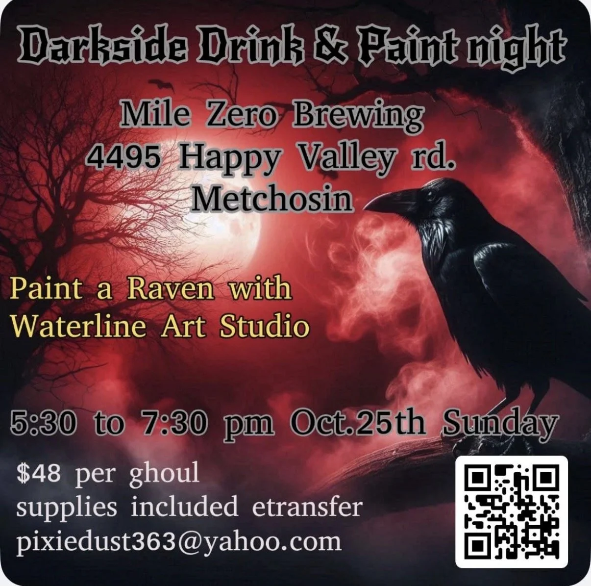 Darkside Drink and Paint Night