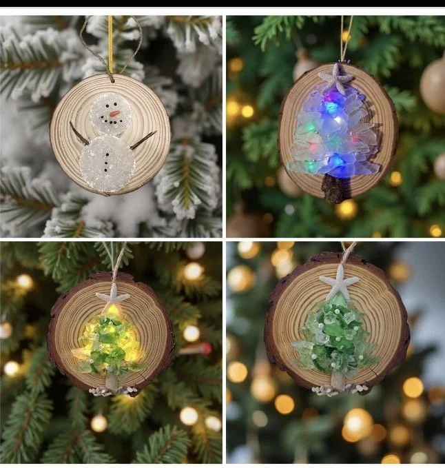 Craft Night - Seaglass Tree or Snowman Ornament