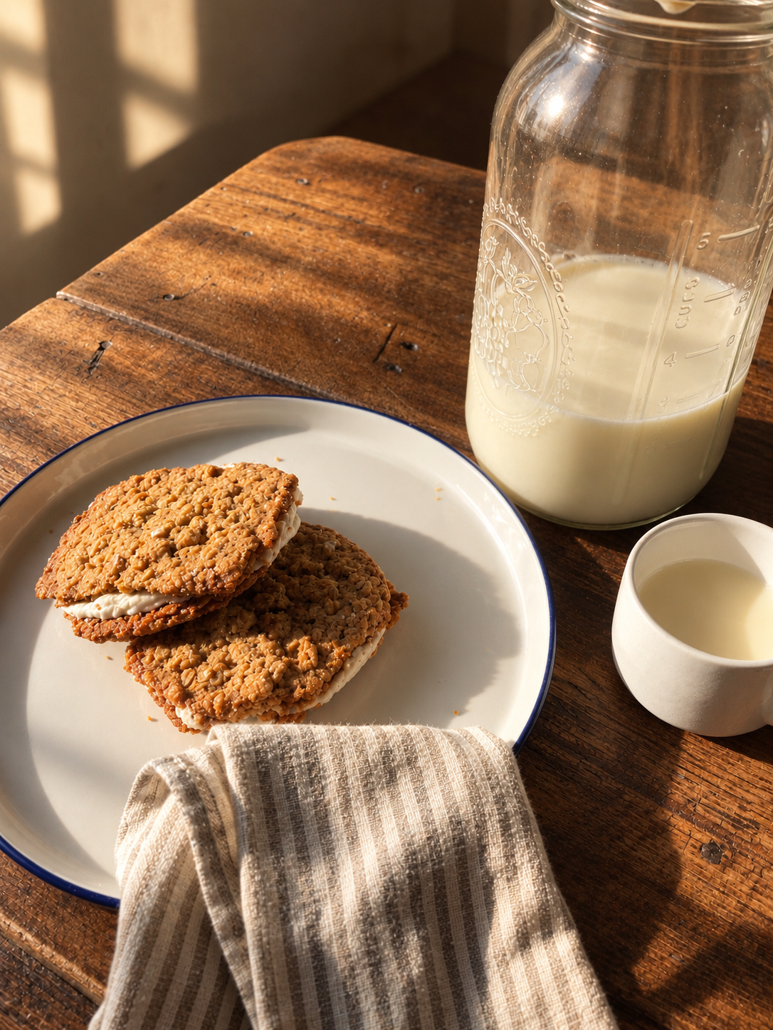 Maple Oatmeal Cream pie Cookies 