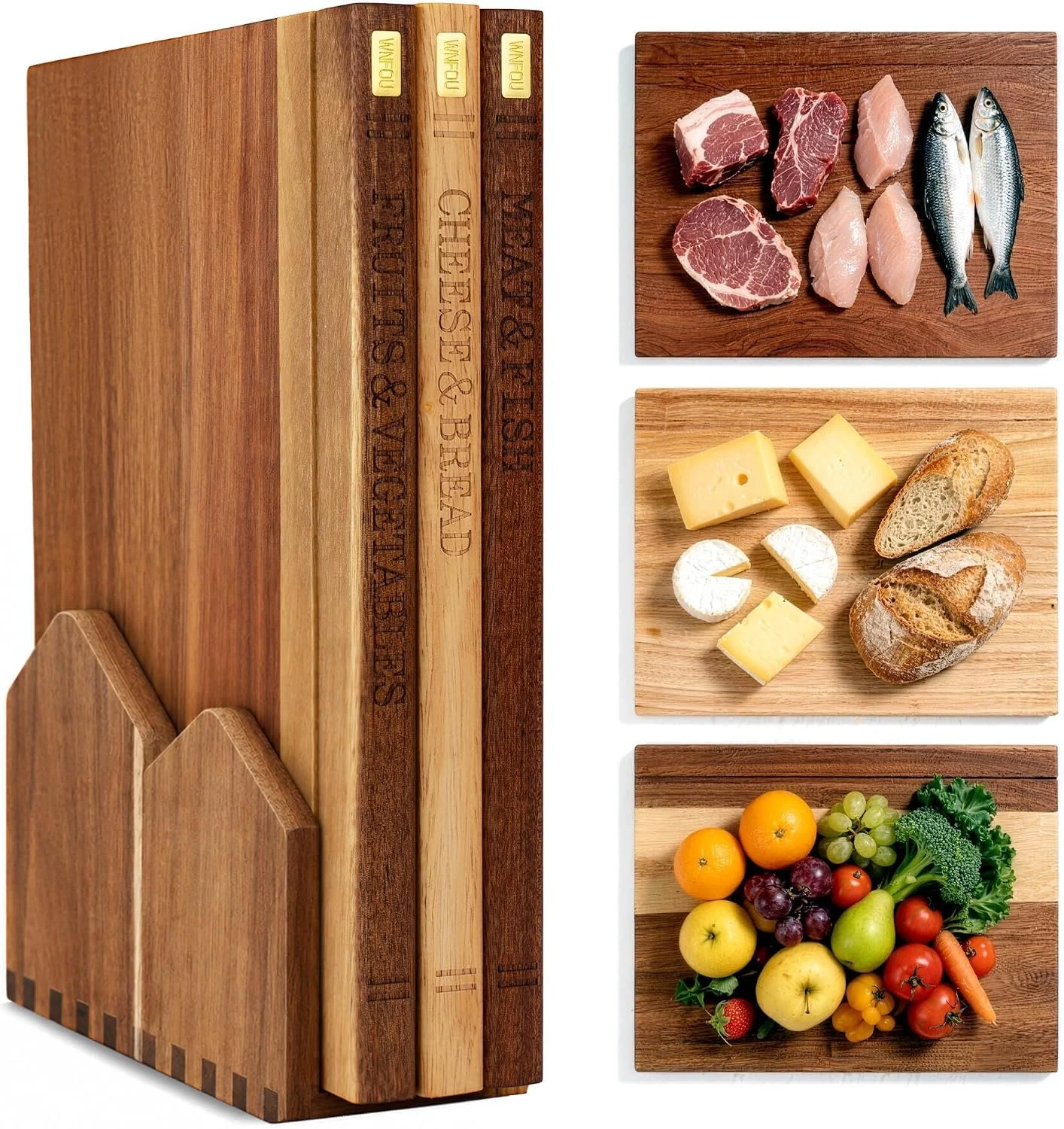 Book cutting board set 