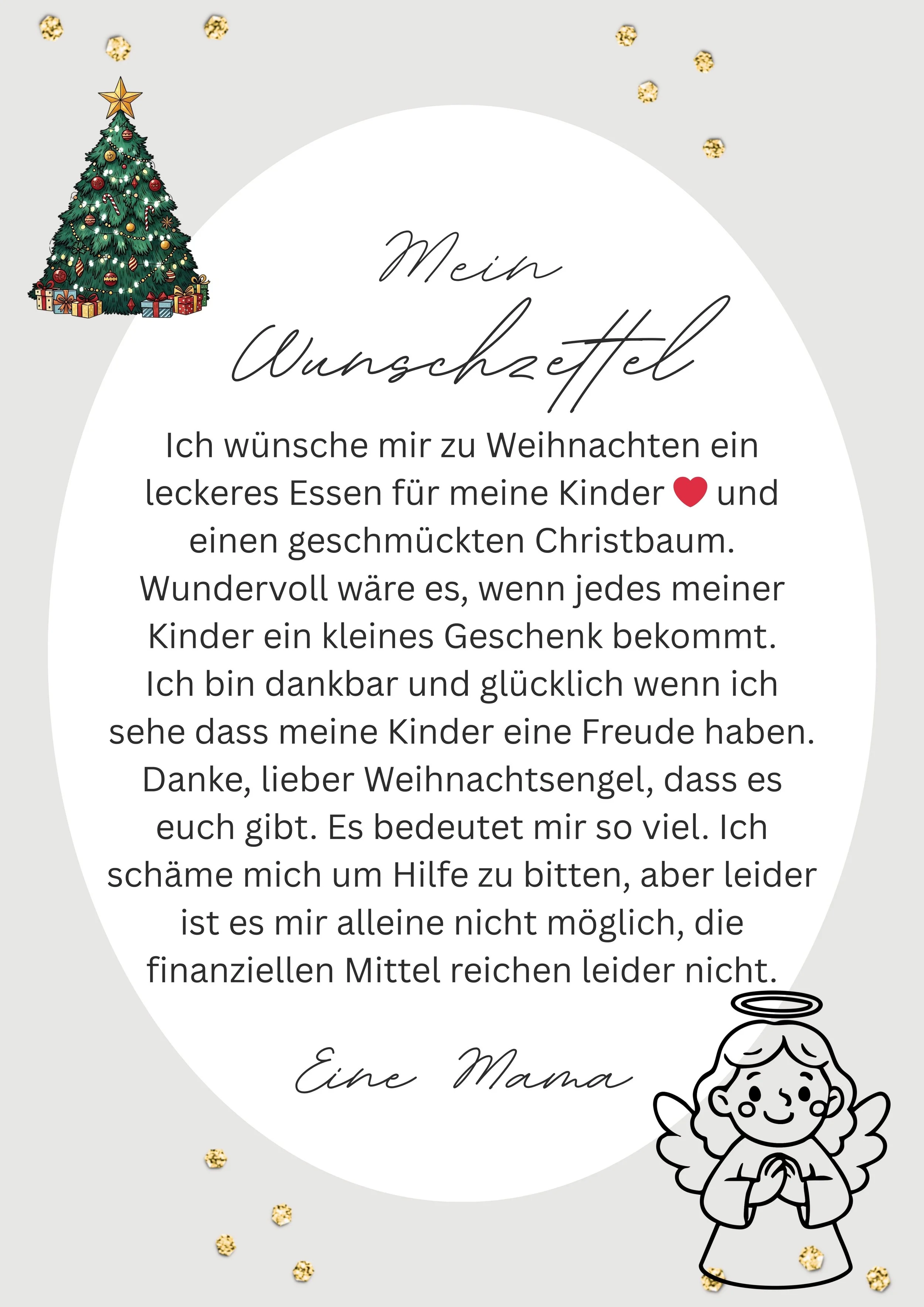 Creme Weiß Weihnachtlich Stilvoll Ästhetisch Weihnachten Wunschzettel Dokument.jpeg