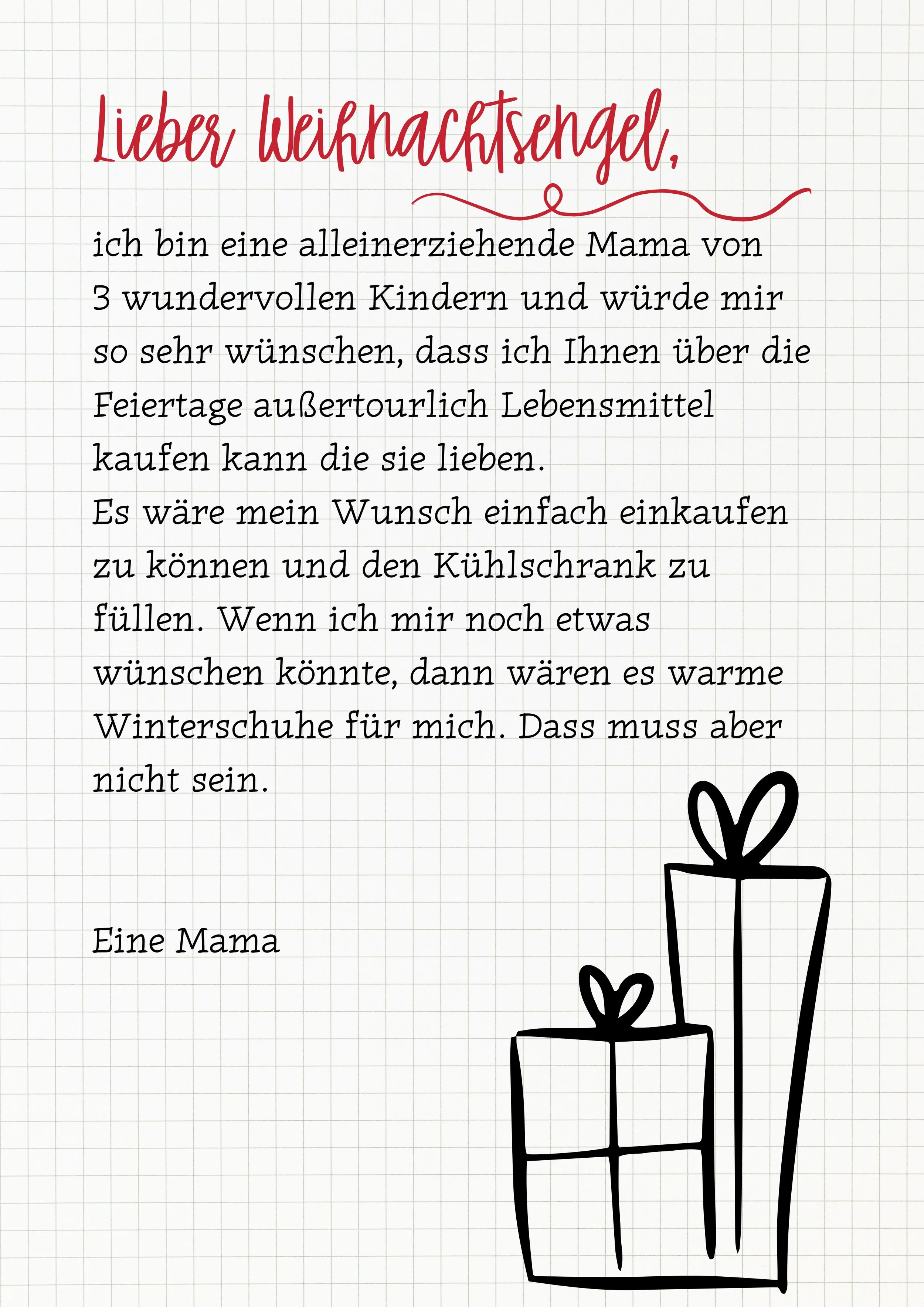 Creme Weiß Weihnachtlich Stilvoll Ästhetisch Weihnachten Wunschzettel Dokument.jpeg