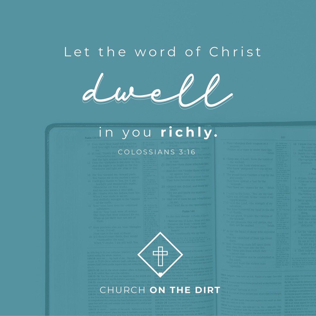 Did you know Church on the Dirt offers devotionals? On our website, you&rsquo;ll find devotionals to encourage both players and parents alike in their walk with Jesus. 

Colossians 3:16 says, &ldquo;Let the word of Christ dwell in you richly, teachin