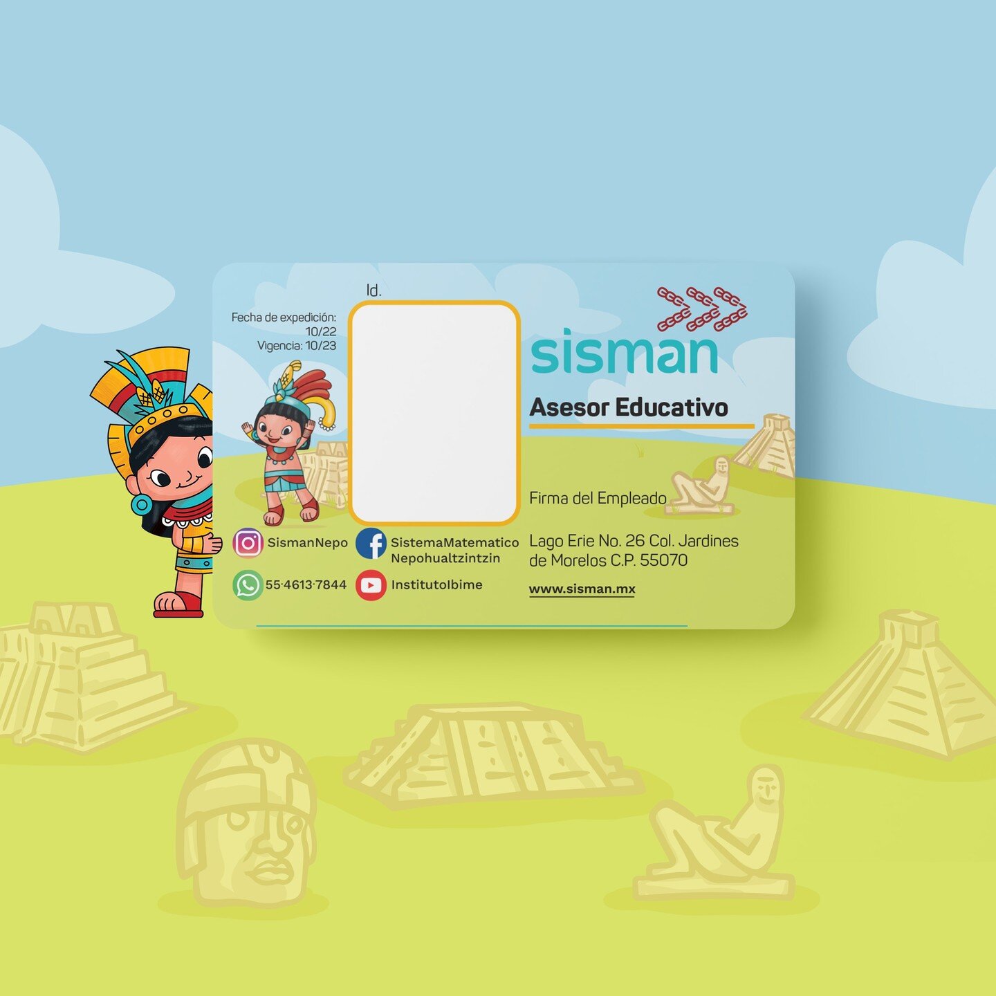 Credencial para el Sistema Matem&aacute;tico Nepohualtzintzin. @sismannepo 

#illustration 
#educationalillustration 
#commercialillustration
