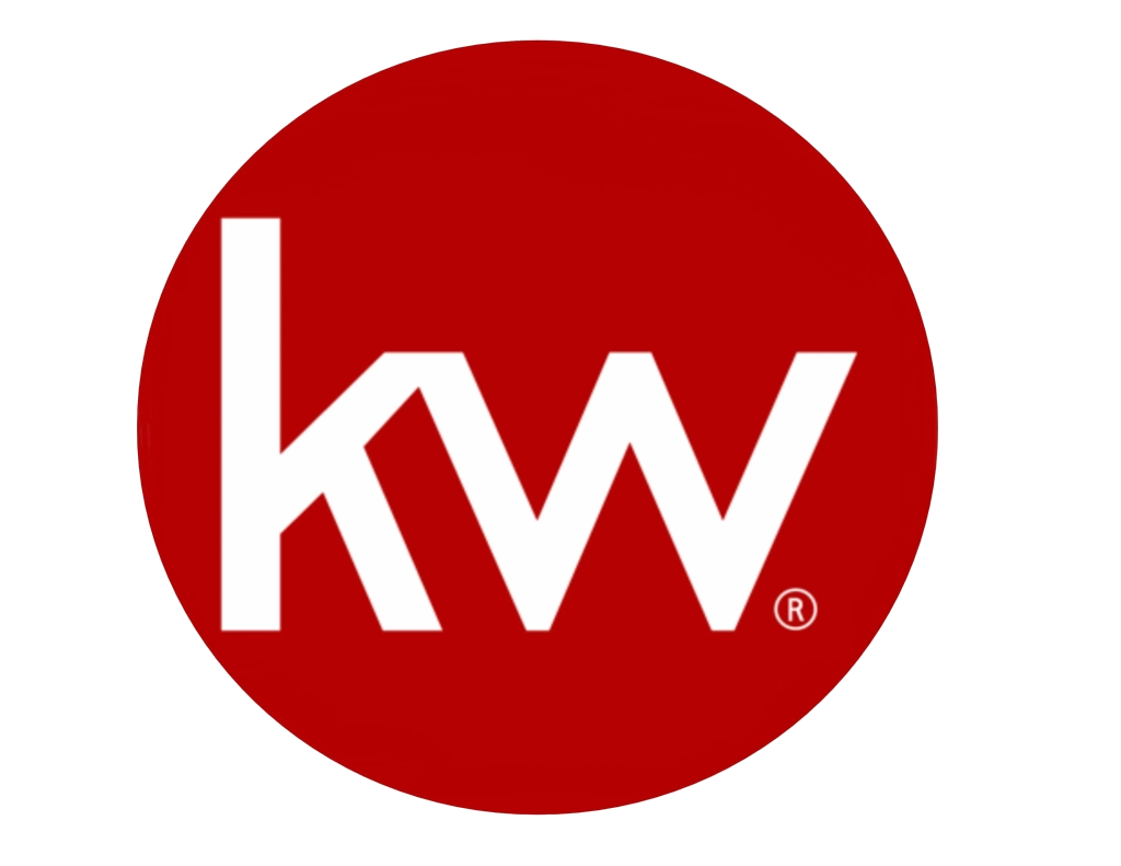 Red lowercase letters 'kw' on a white background.