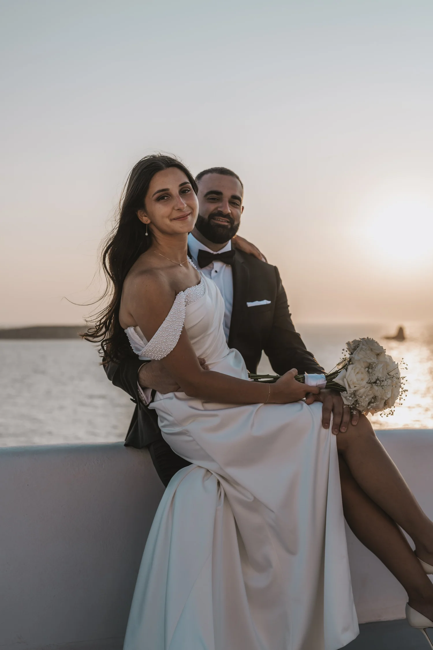 Destination wedding photography in Naxos Town, Greece