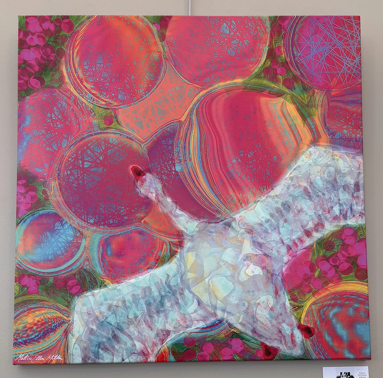 Balloon Release,
created by Melissa Milton,
Hand Drawn digital art on canvas,
30” x 30”,
$300