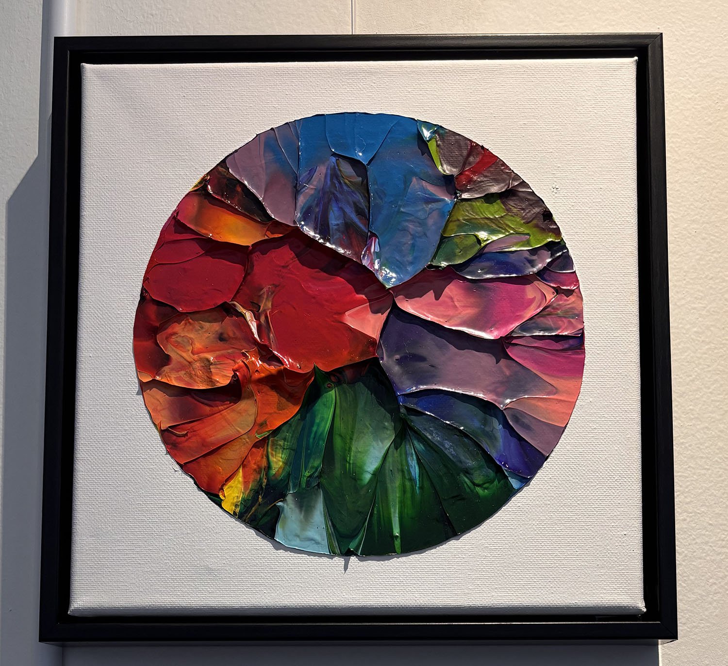 "The Separation Series: Flora of Eden: Unfolding" by Eden Moore.  Acrylic paint, 10” x 10”.  $80.