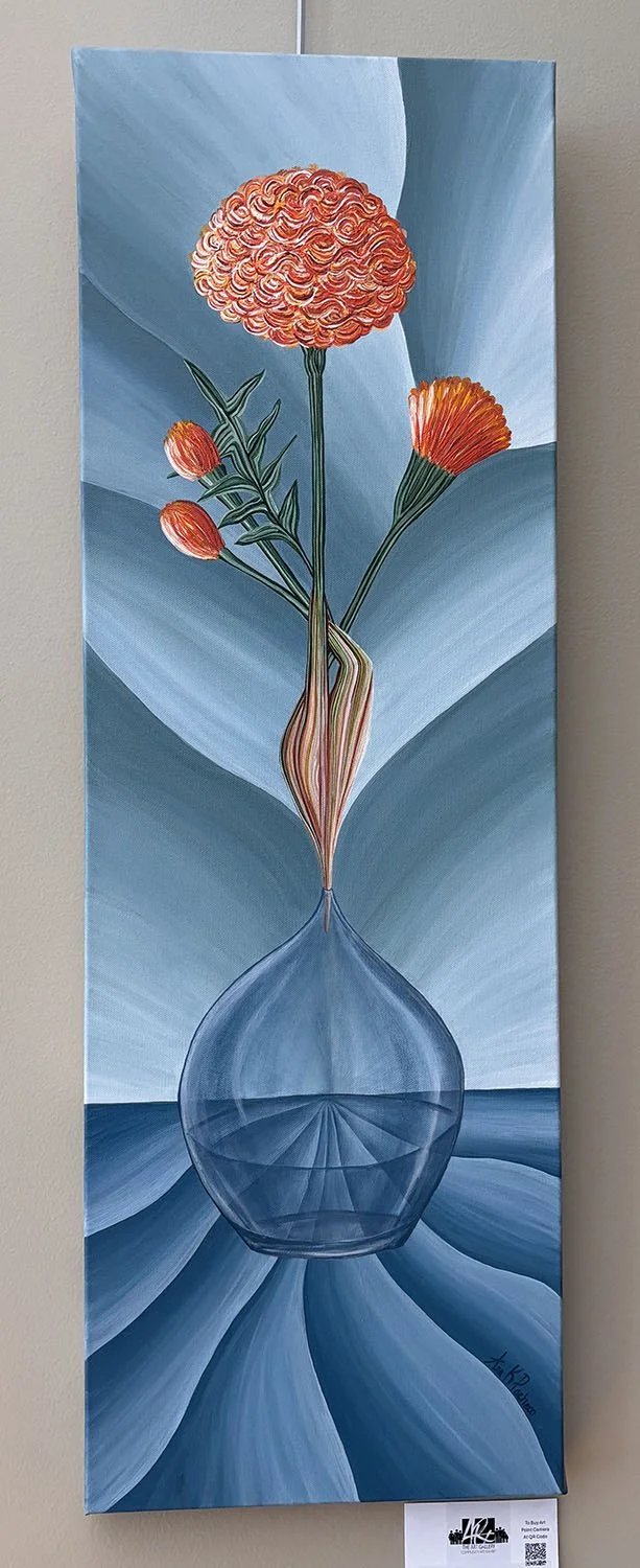 The Transformation of Resilience,
created by Ana Karen Pacheco,
Acrylic on canvas,
12” x 36”,
Not for sale.