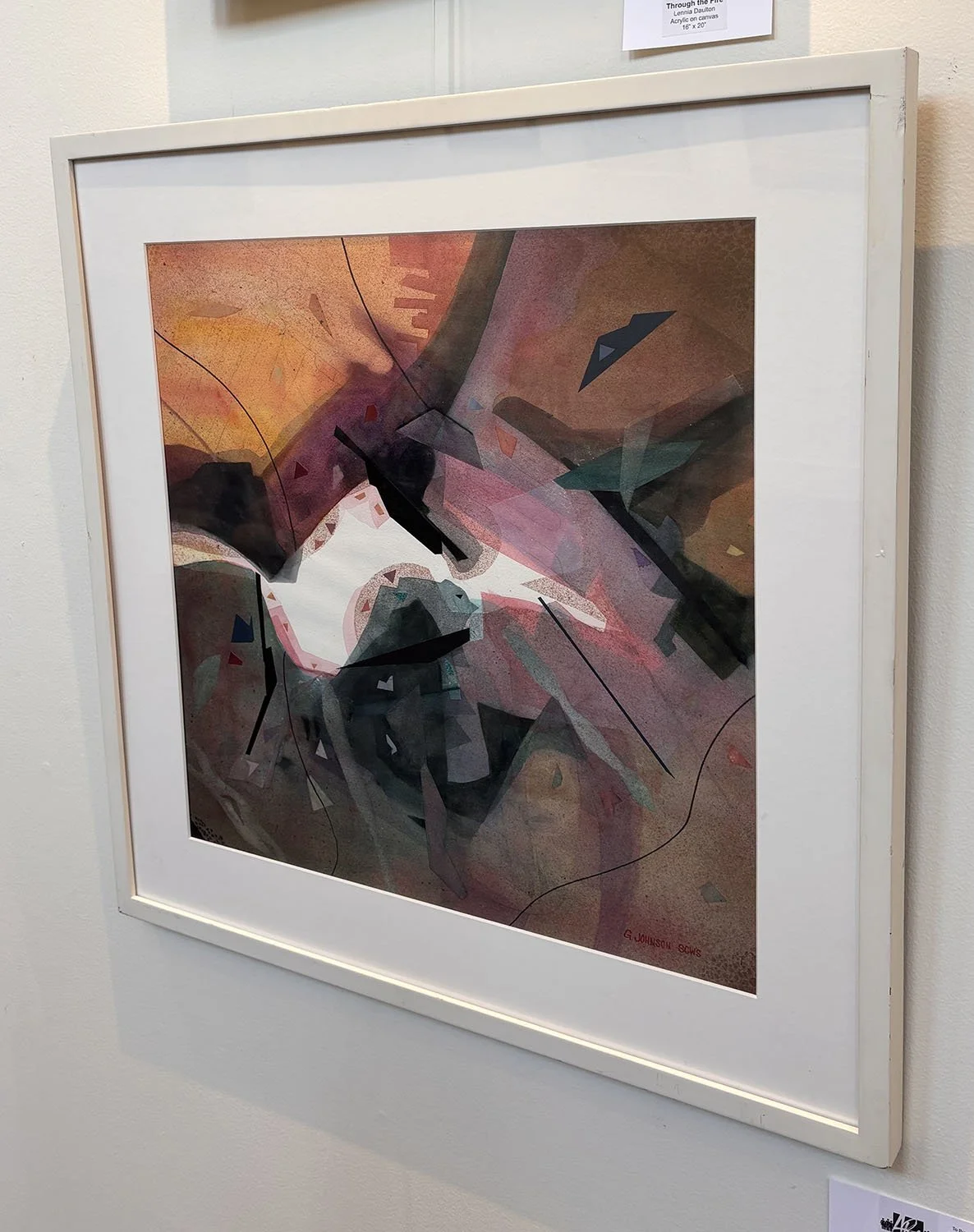 "Imagination" by Gary Johnson. Watercolor, 27” x 27”.  $749.
