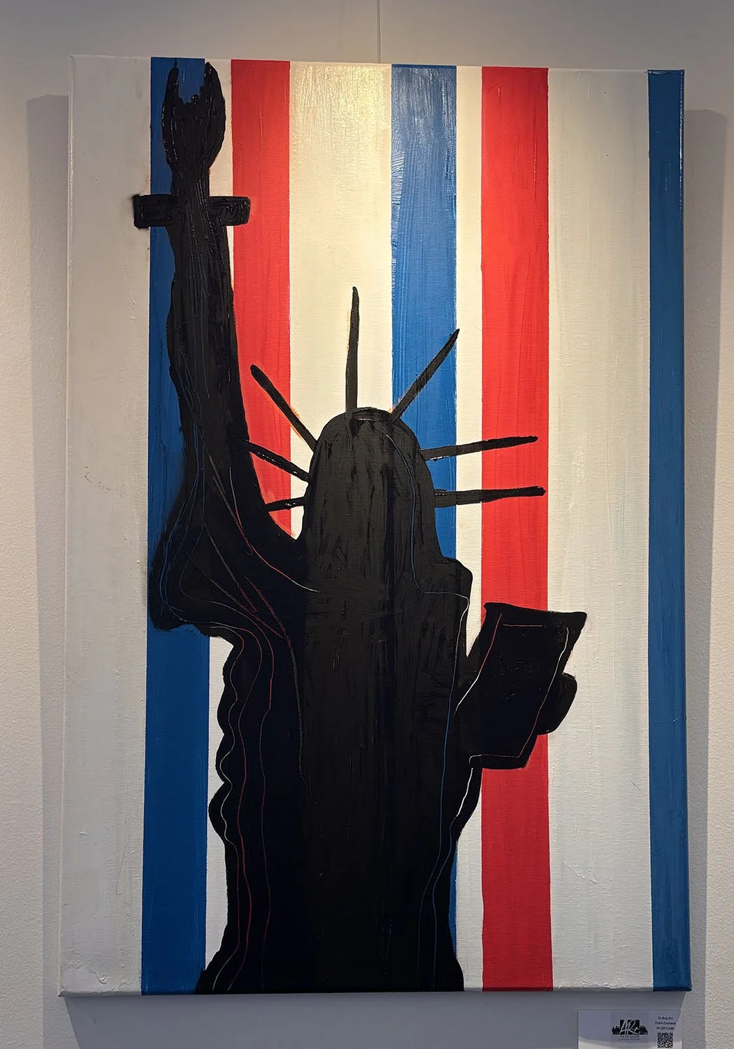 "Happy 250th Birthday USA" by Janet Borders. Oil on canvas, 
24” x 36”.   $699.