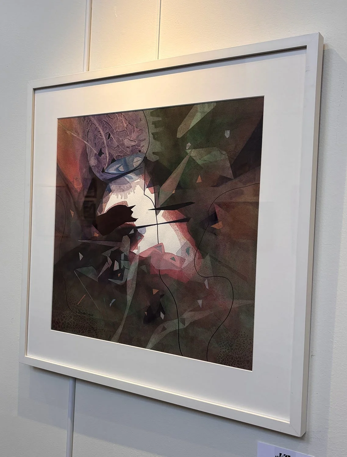 "Cavern Creatures" by Gary Johnson. Watercolor,  27” x 27”.  $729.