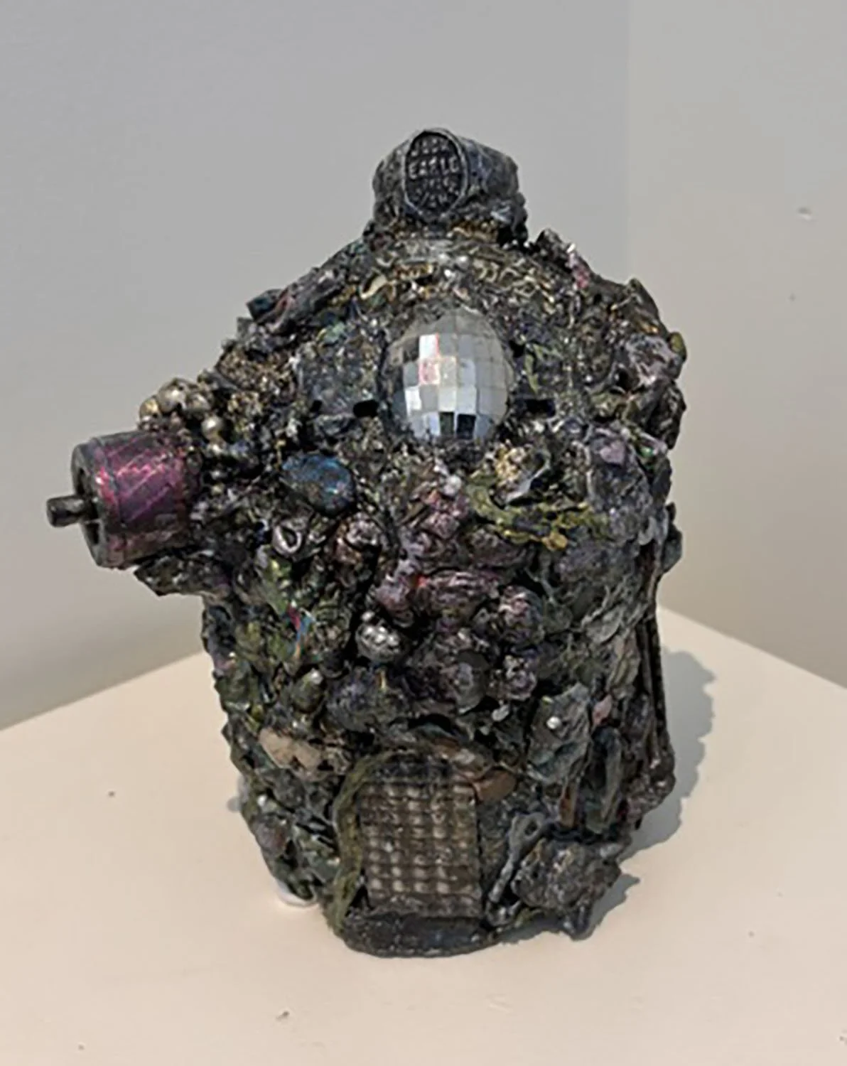 "I Wouldn’t Enter If I Were You" by Susan Orosz.  Polymer clay,  7” x 6”.  $80