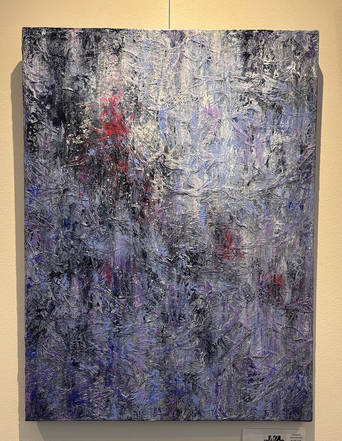 "A Light in the Storm" by Shari Short. Acrylics on tissue papered canvas, 18” x 24”.  $150.