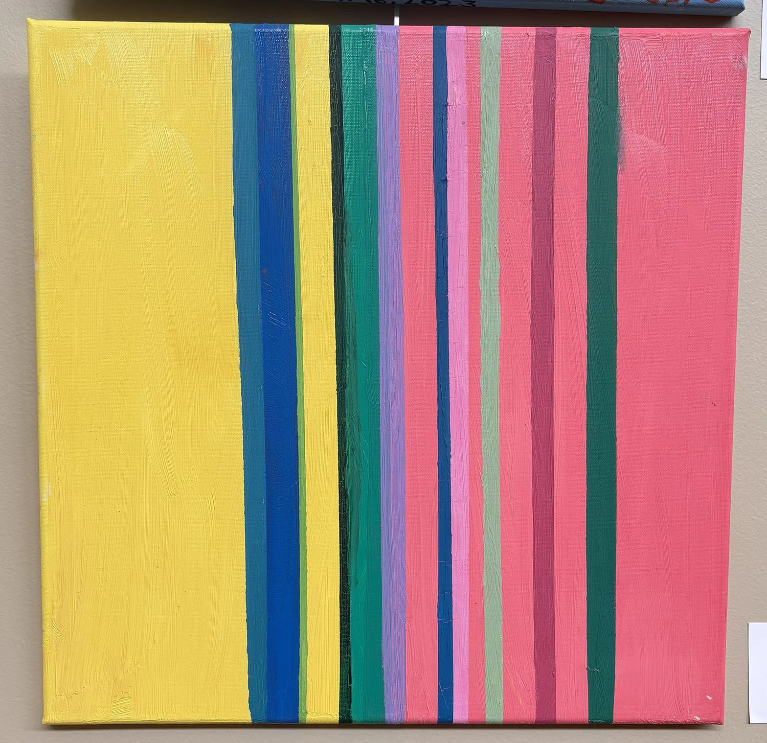 Spring 21 Synchrony,
Janet Borders.
20” x 20”,
Oil on canvas,


$249.00.
