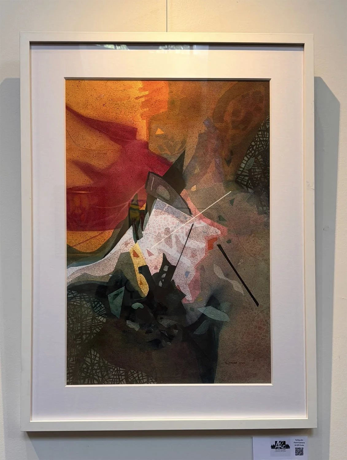 "Insight Into the Spirit World" by Gary Johnson.  Watercolor, 28” x 21”.  $629.