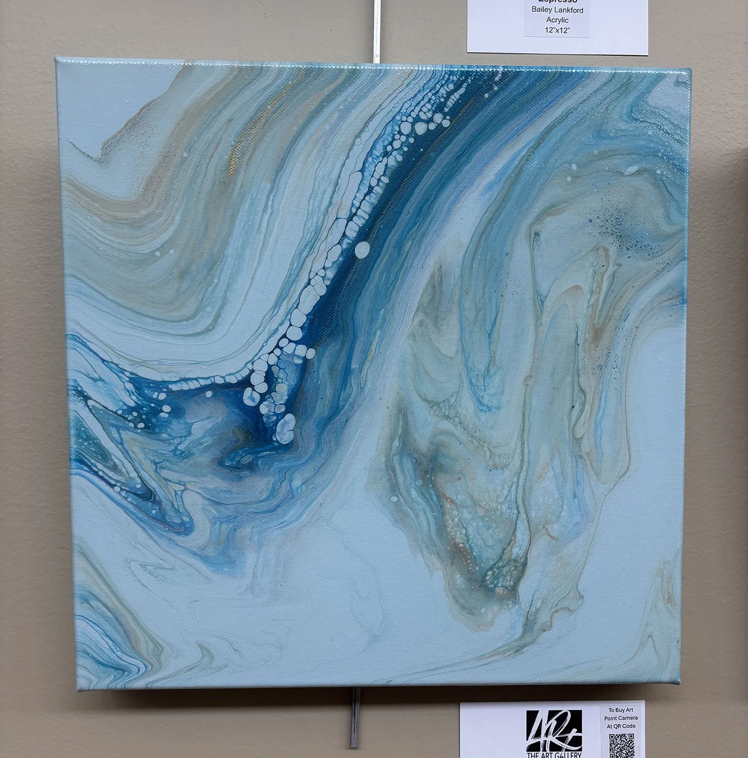 Tidal Drift,
Bailey Lankford.
Acrylic,
12”x12”,


$115.
