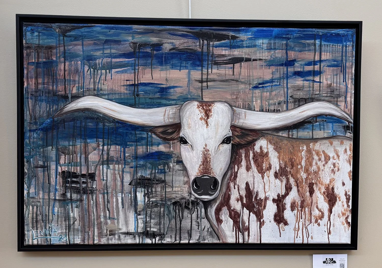 Lost in the Storm,
created by Lennia Daulton,
Acrylic on Canvas,
24” X 36”,
$550