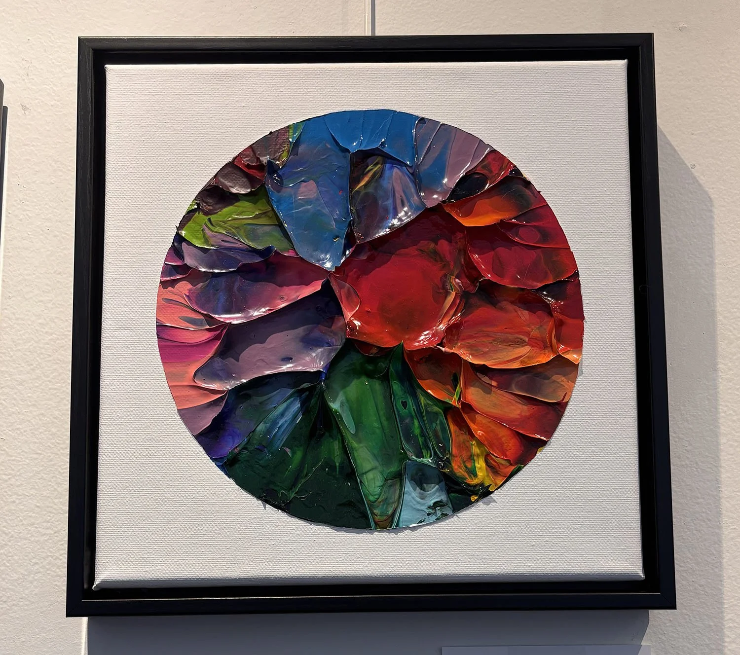 "The Separation Series:
Flora of Eden: Untamed" by Eden Moore. Acrylic paint, 10” x 10”.  $80.
