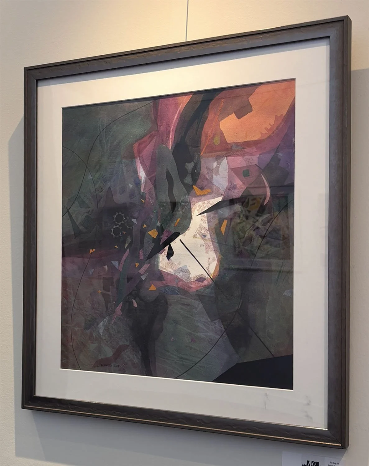 "Graceful Flow Amid Chaos" by Gary Johnson. Watercolor, 27” x 24”.  $949.
