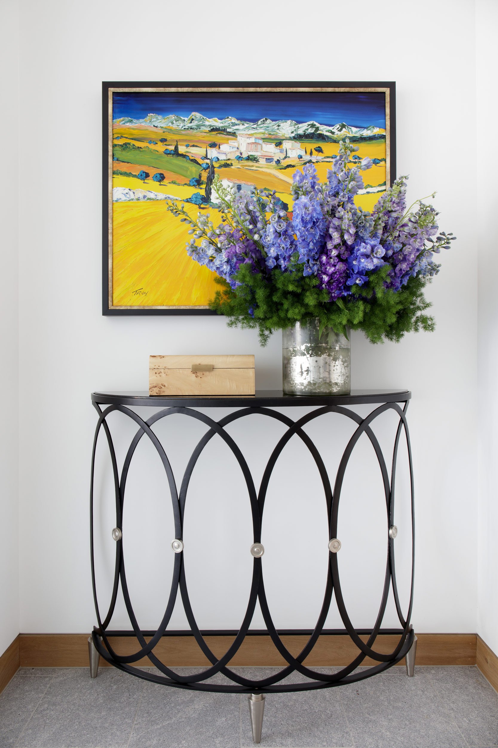 Oliver Mark Interiors Hawthorne Residence Side Table