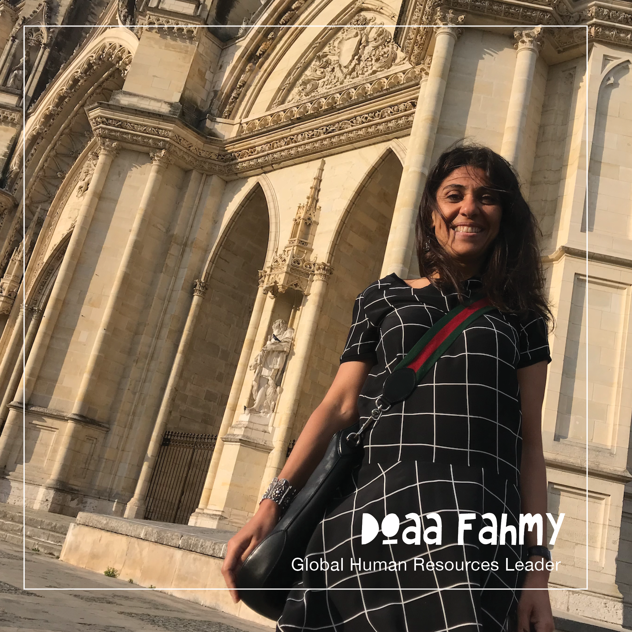Doaa Fahmy is a multi linguist, world traveler, and human resources leader at an international fortune 500 company. She’s an Egyptian woman who works in multiple countries including France, United States and Egypt and on behalf of t