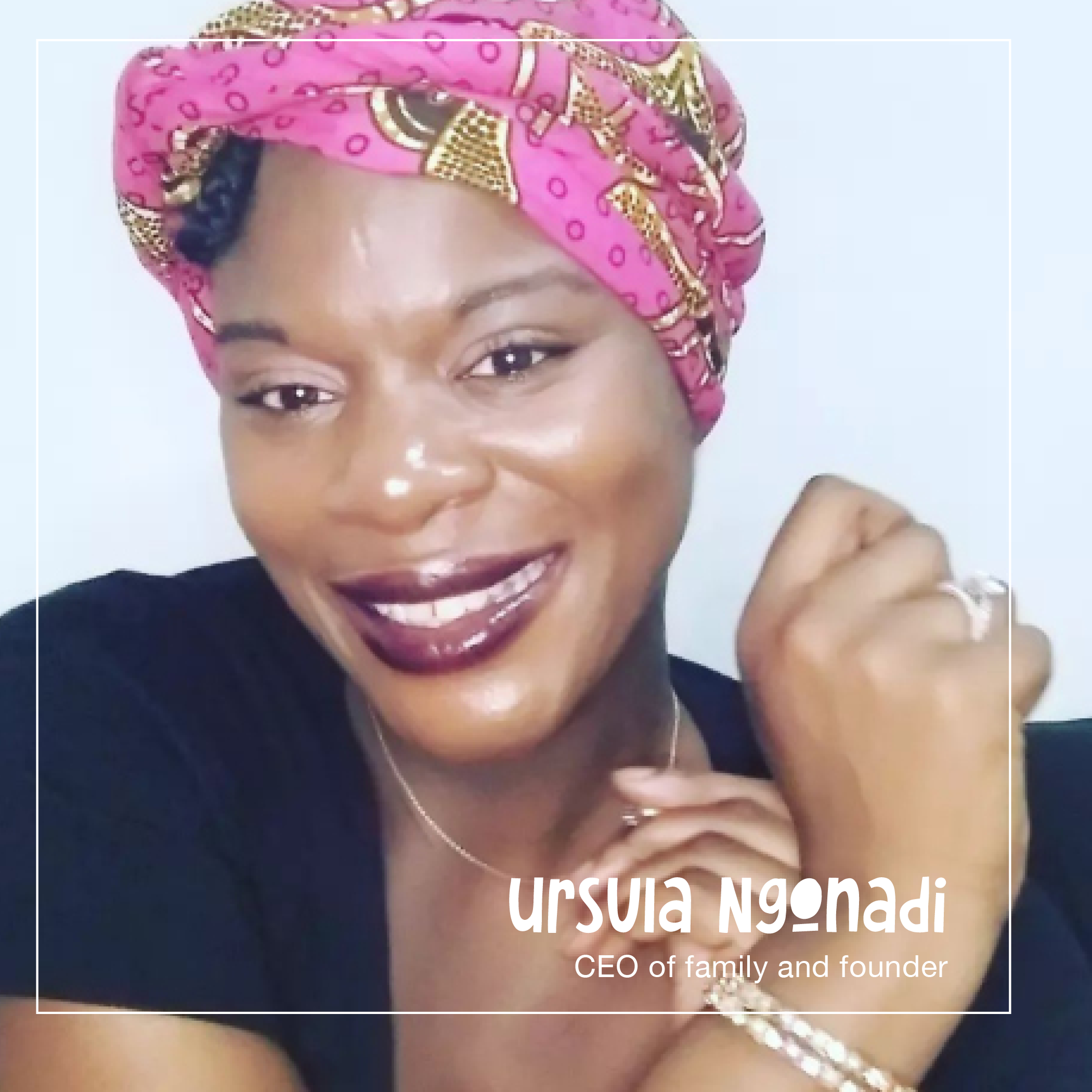     

 
     Ursula Ngonadi is an education facilitator, floral couture artist and founder of House of Bloomz and Little Feet Play &amp; Learning Centre Ursula lives for love and for family.      She is Cameroonian born, raised and educated in the U