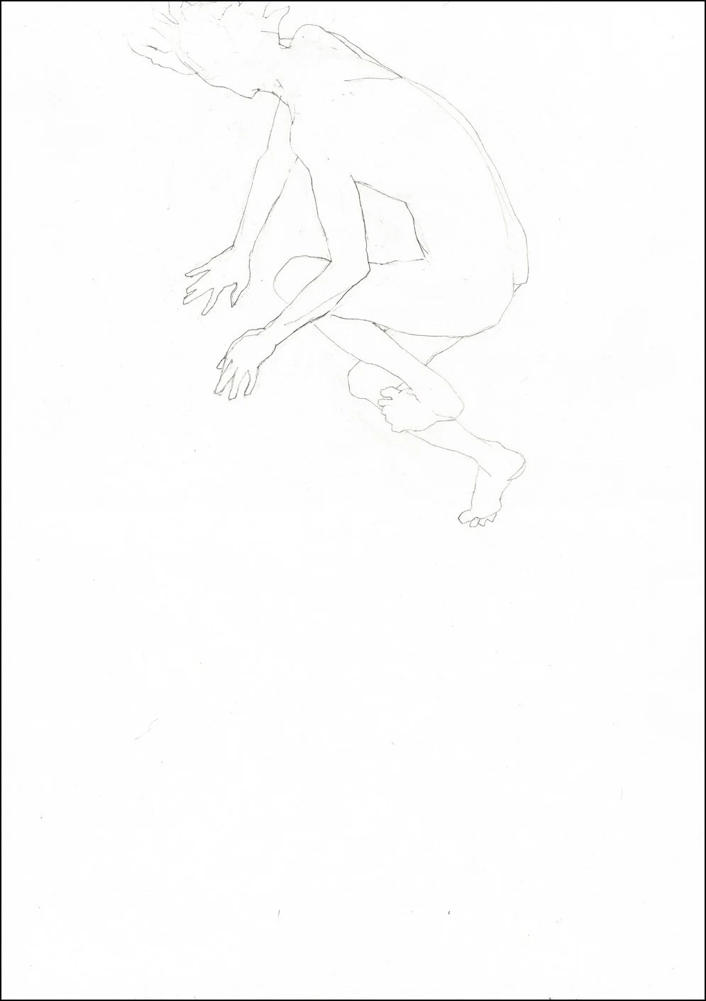 Furies [VI-a] (2025), graphite on paper, 16 ½ x 11 5/8 inches