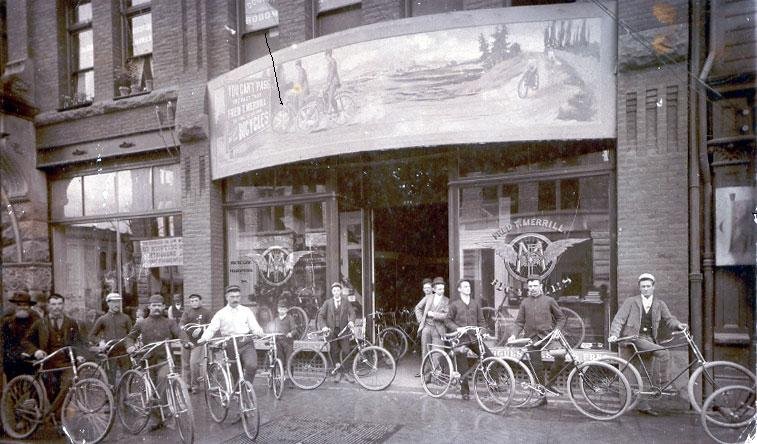 Councilmen Fred Merrill's Bike Shop